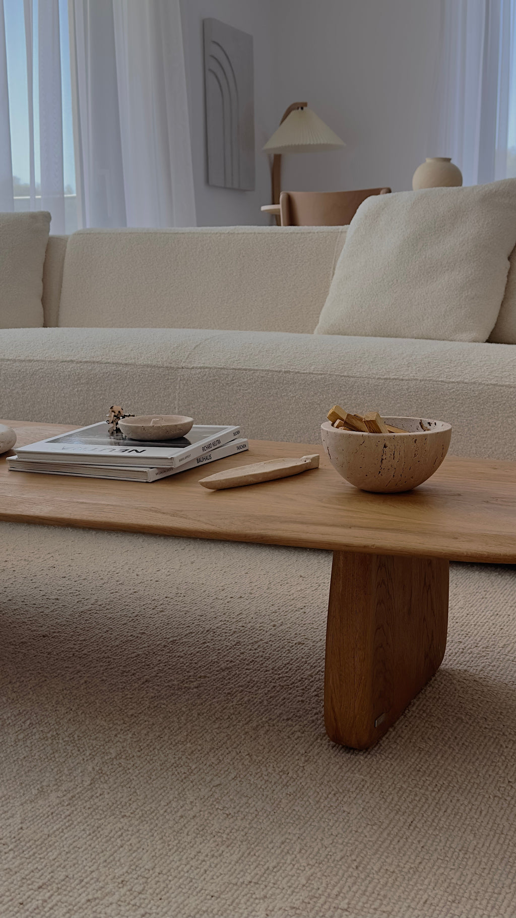 Drift Travertine Incense Holder