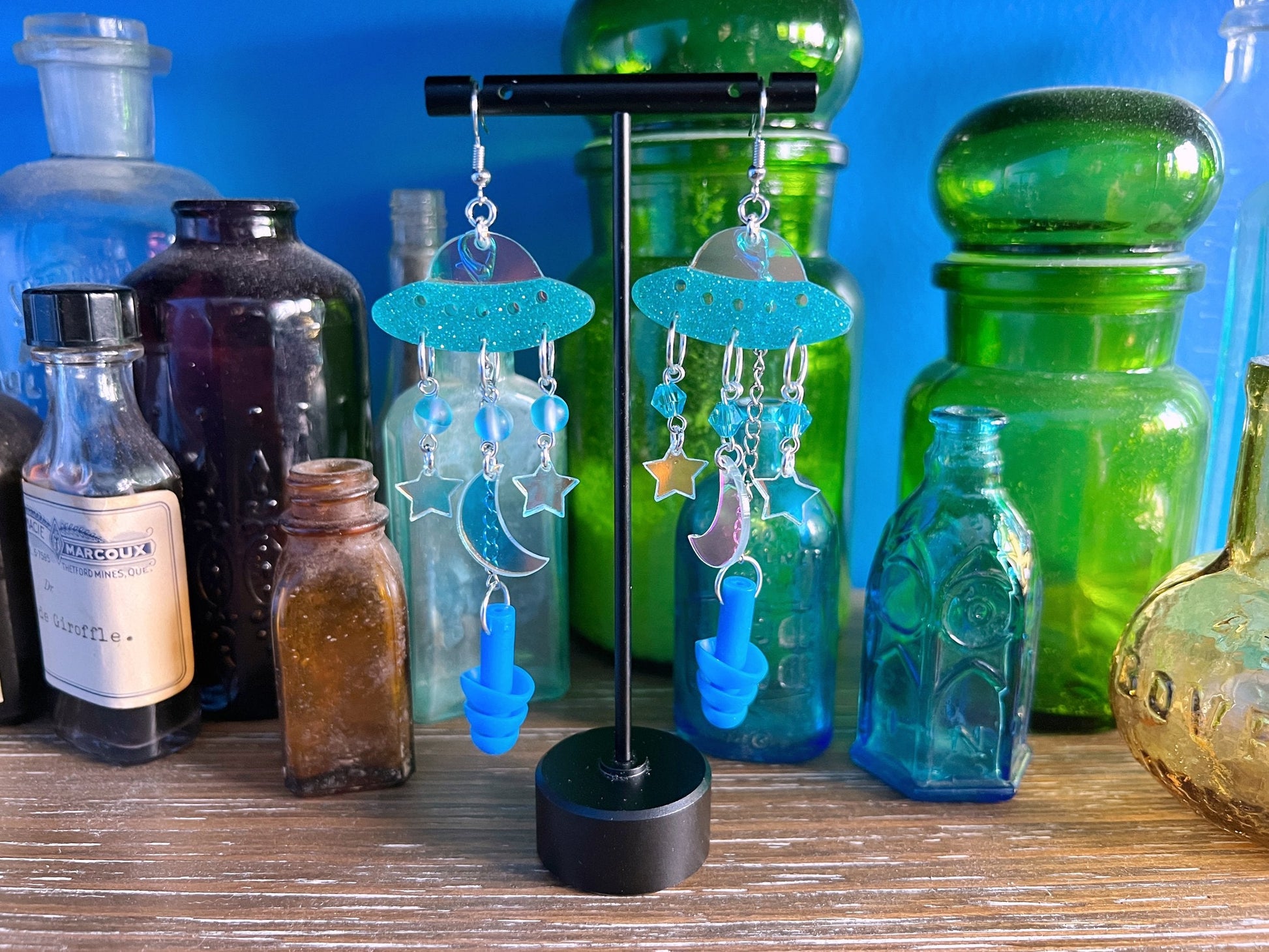 Adorable UFO Ear Plug Earrings – Cute & Functional Hearing Protection