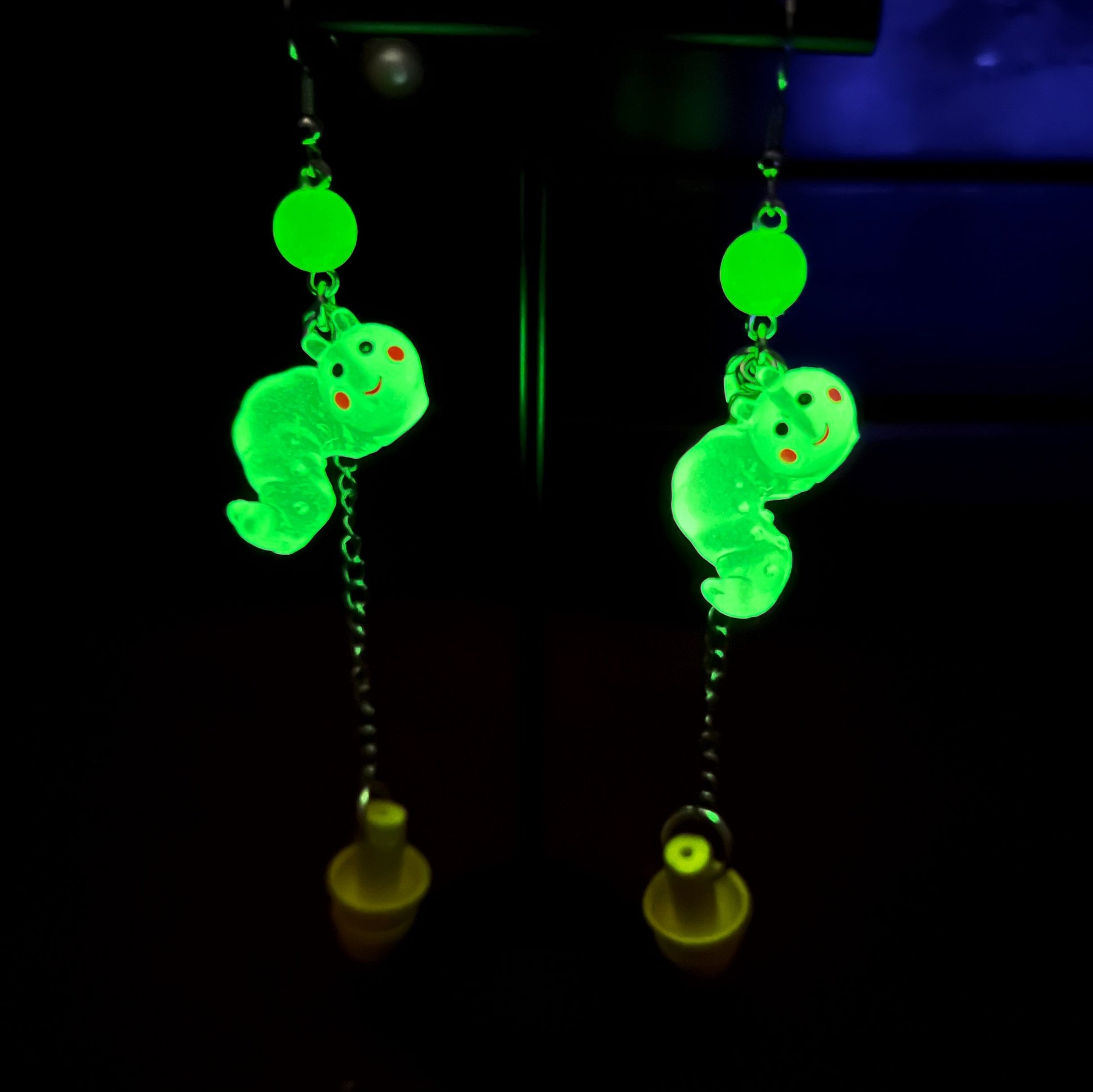 Boucles d'oreilles en forme de ver luisant – Protection auditive mignonne et fonctionnelle 
