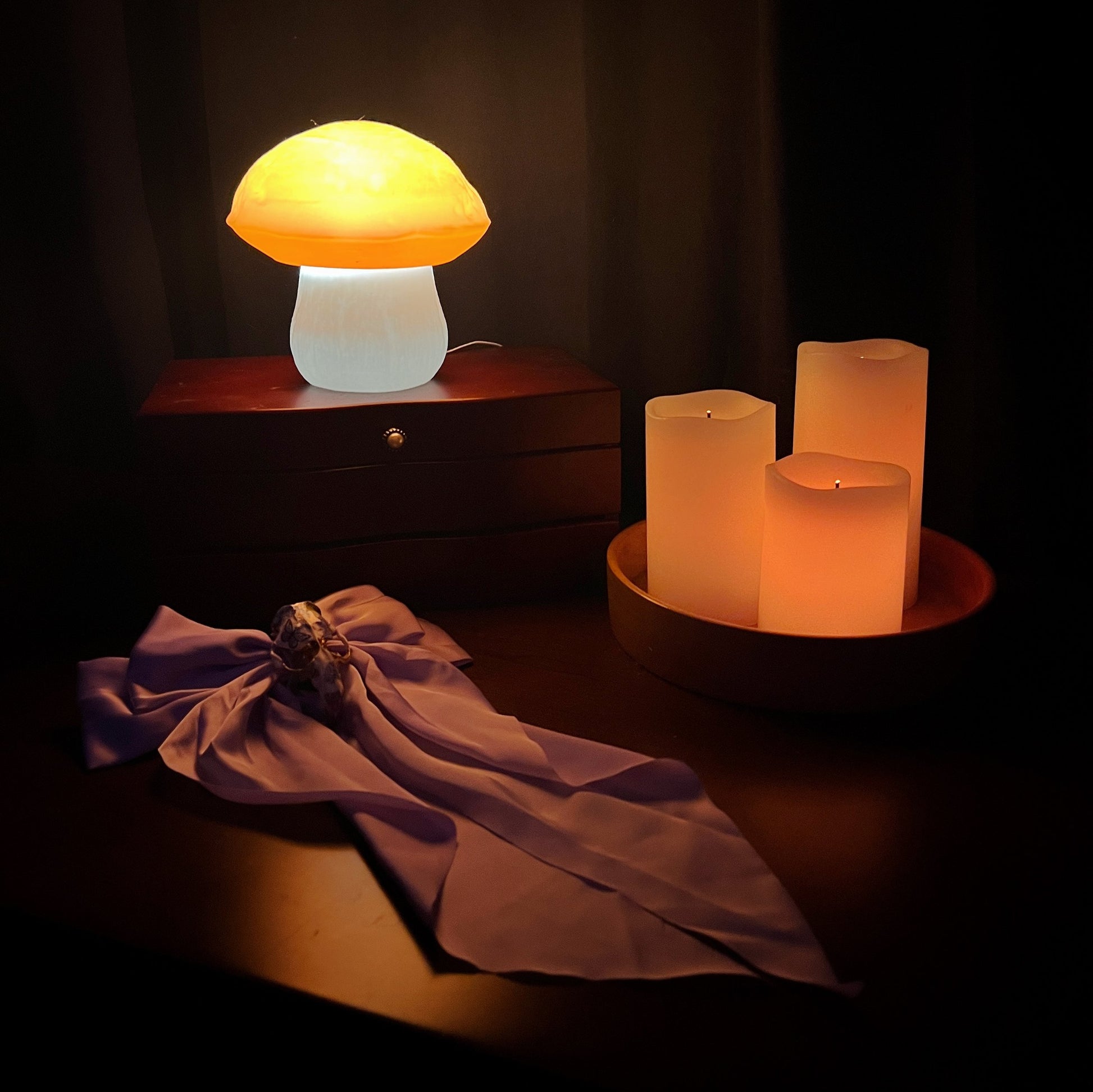 Lampe Bolet imprimée en 3D ultra mignonne et phosphorescente – Une veilleuse enchanteresse