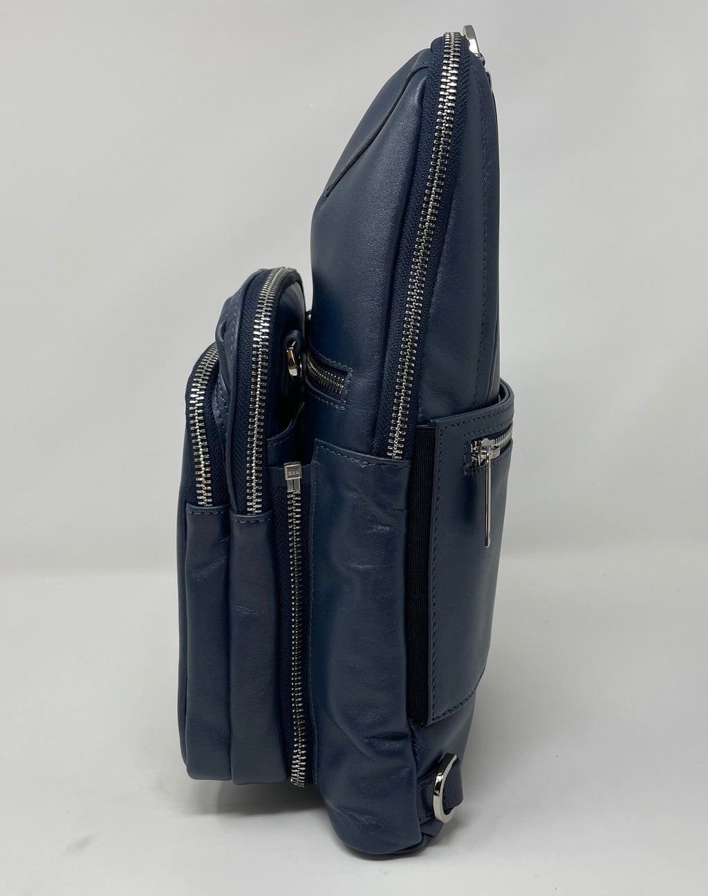 Unisex 3-in-1 Shoulder Bag with RFID Card Section, Navy Blue | Gabriel - PREORDER
