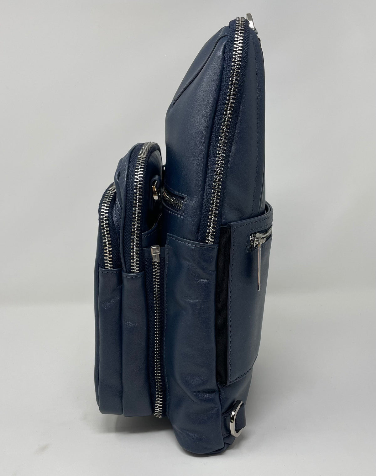 Unisex 3-in-1 Shoulder Bag with RFID Card Section, Navy Blue | Gabriel - PREORDER