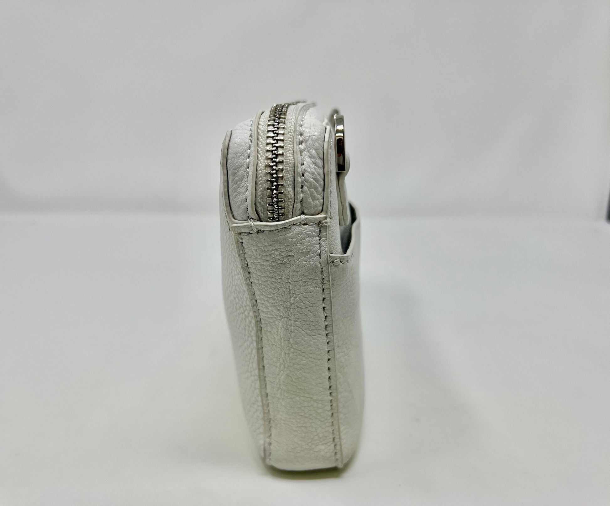 Petit sac bandoulière en Cuir Blanc, Annie