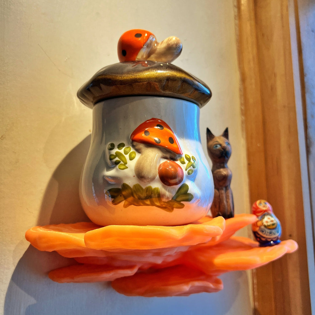 Ostrea Fungus Floating Mushroom Shelf 3D Printed in PLA