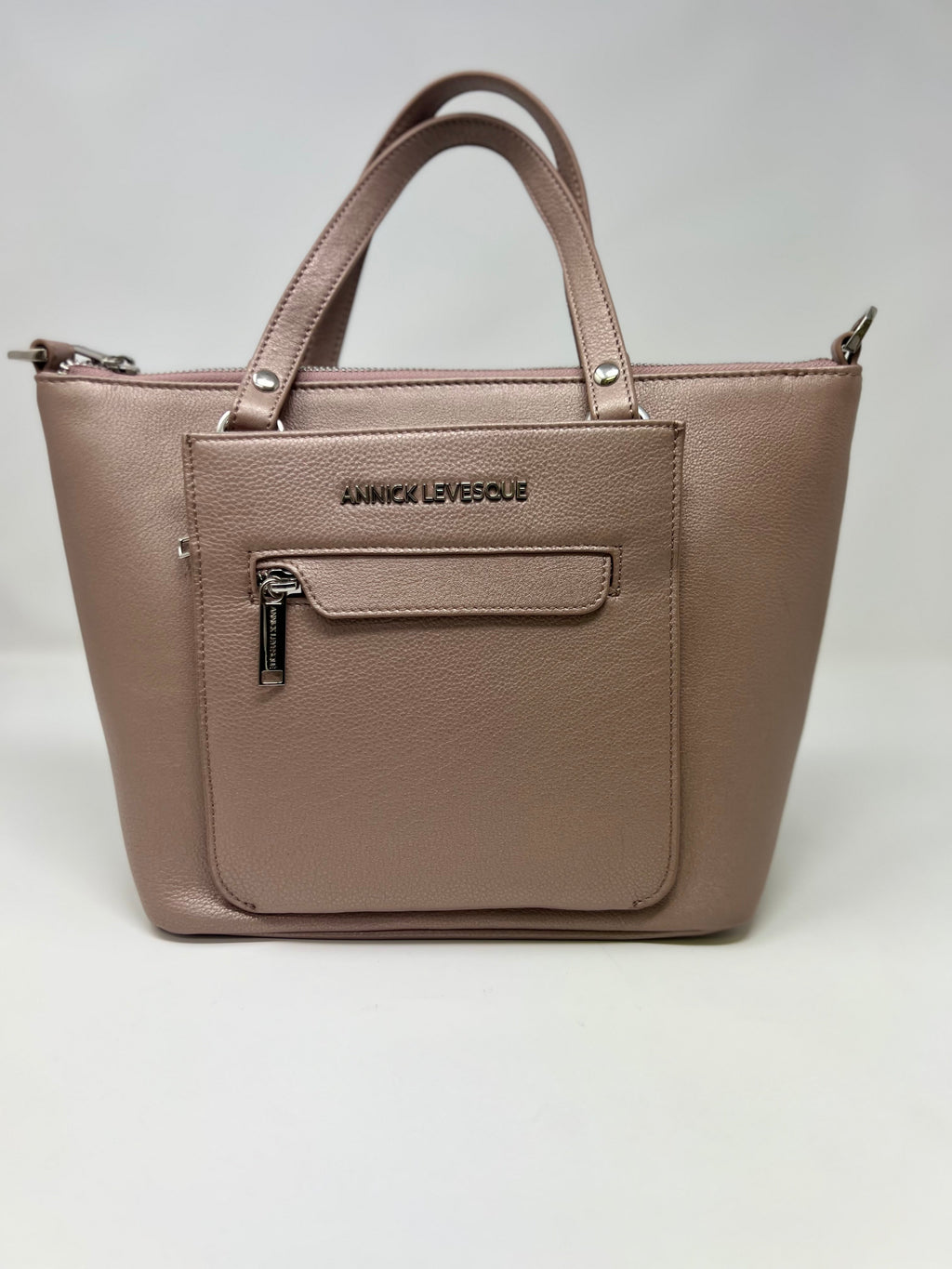 Sac à Main en Cuir véritable champagne vintage, Lina