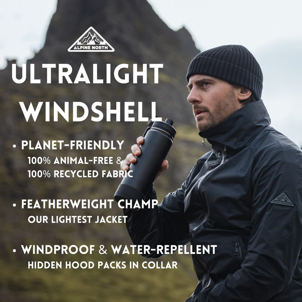 STEWART | MEN'S (RECYCLED) ULTRALIGHT WINDSHELL JACKET, BLACK