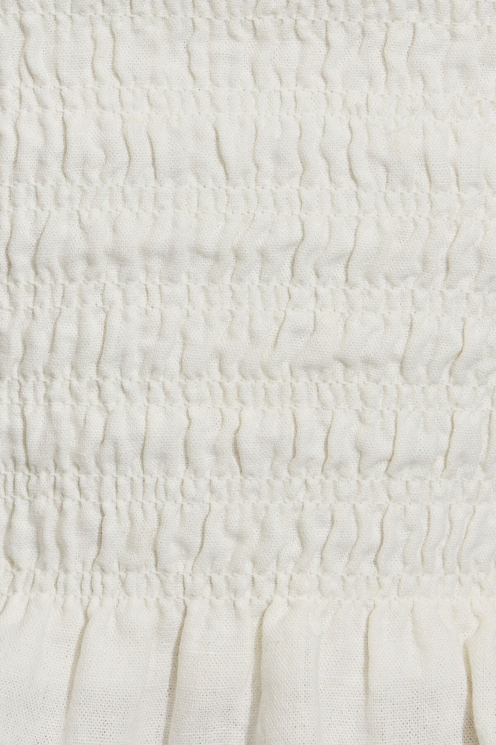 Haut tube smocké en lin