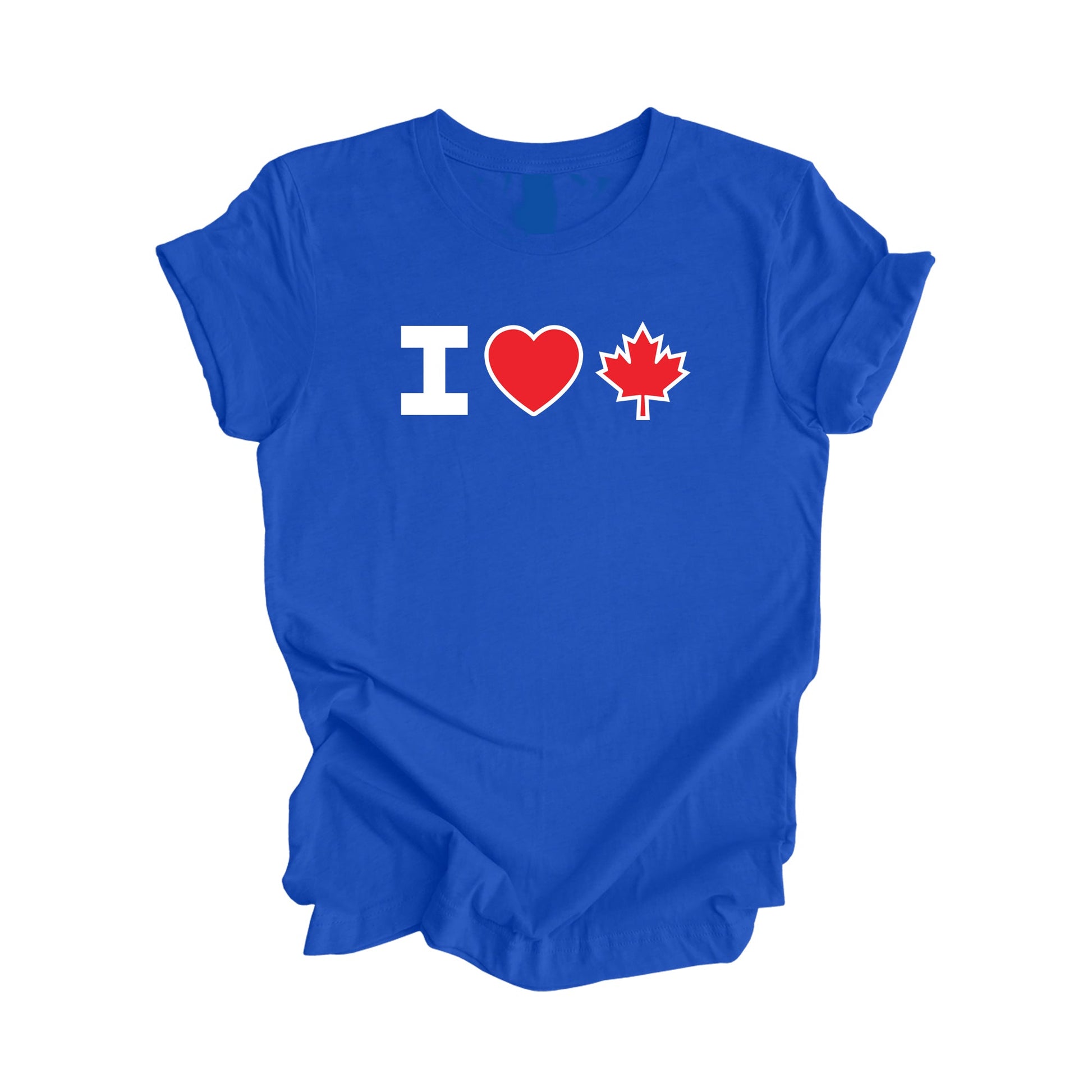 I Love Canada - Canadian Maple Leaf - Classic Edition - Canadian Gift T-Shirt, Bajan Present, National Flag Tee Shirt - Inspired X