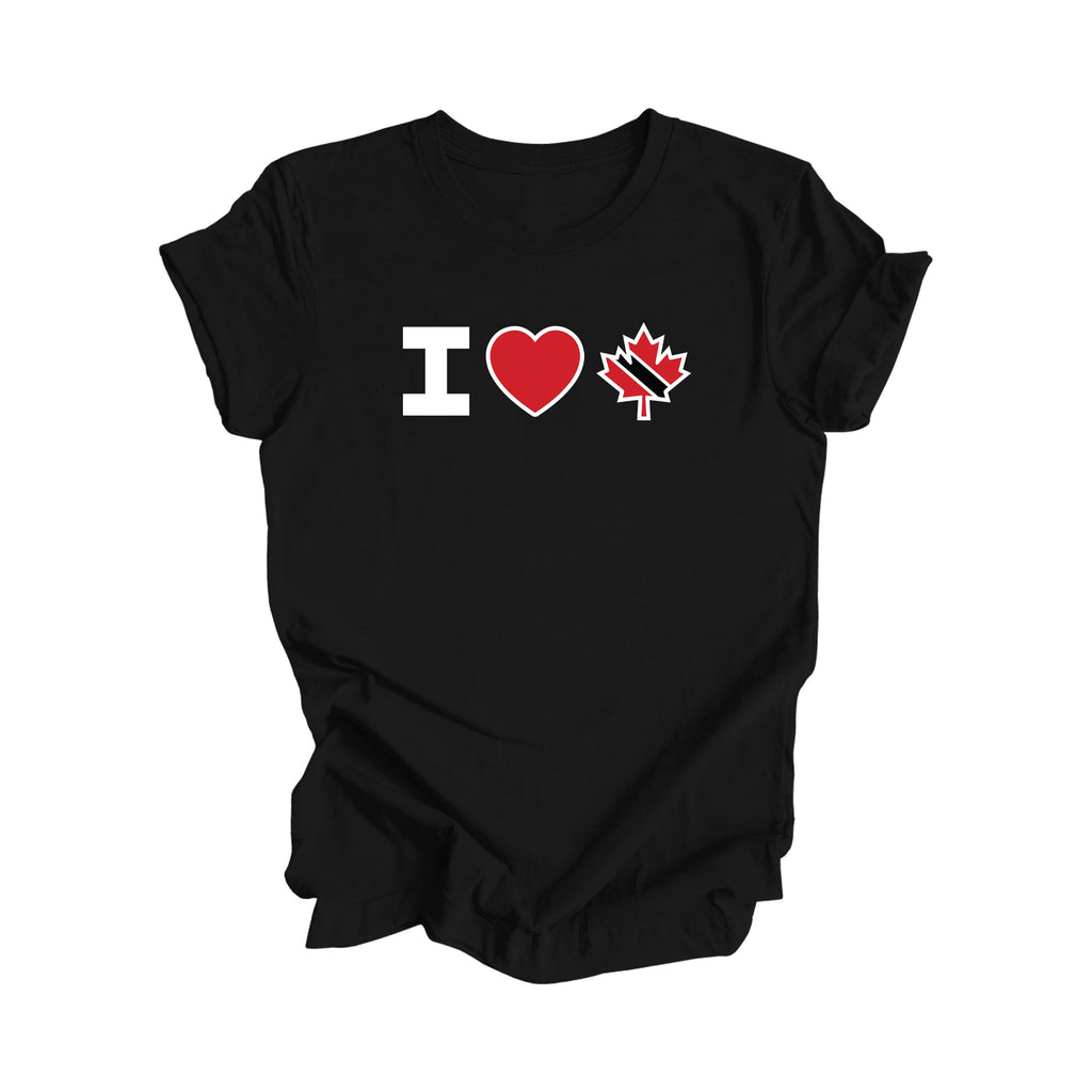 I Love Canada - Maple Leaf - Trinidad & Tobago - Unisex Jersey Short Sleeve Tee