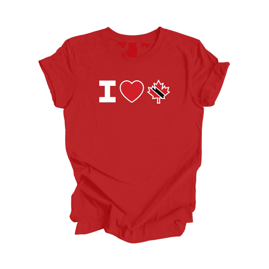 I Love Canada - Maple Leaf - Trinidad & Tobago - Unisex Jersey Short Sleeve Tee