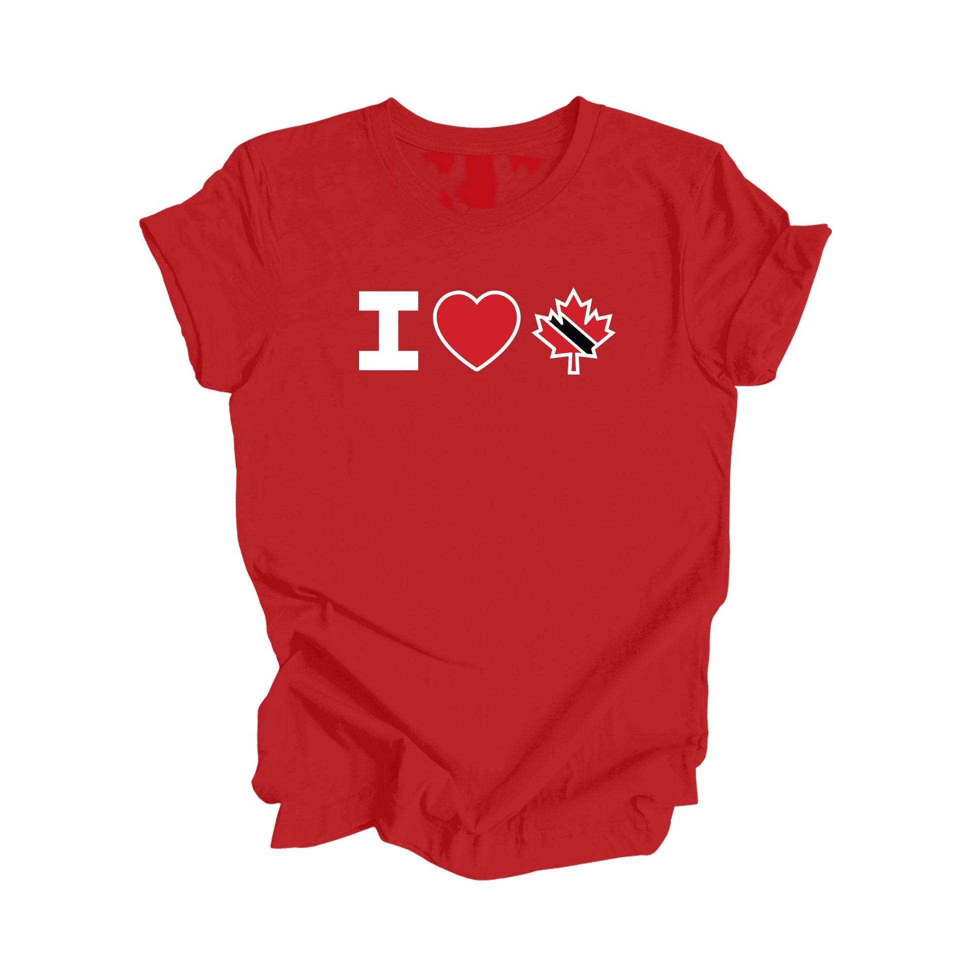 I Love Canada - Maple Leaf - Trinidad & Tobago - Unisex Jersey Short Sleeve Tee
