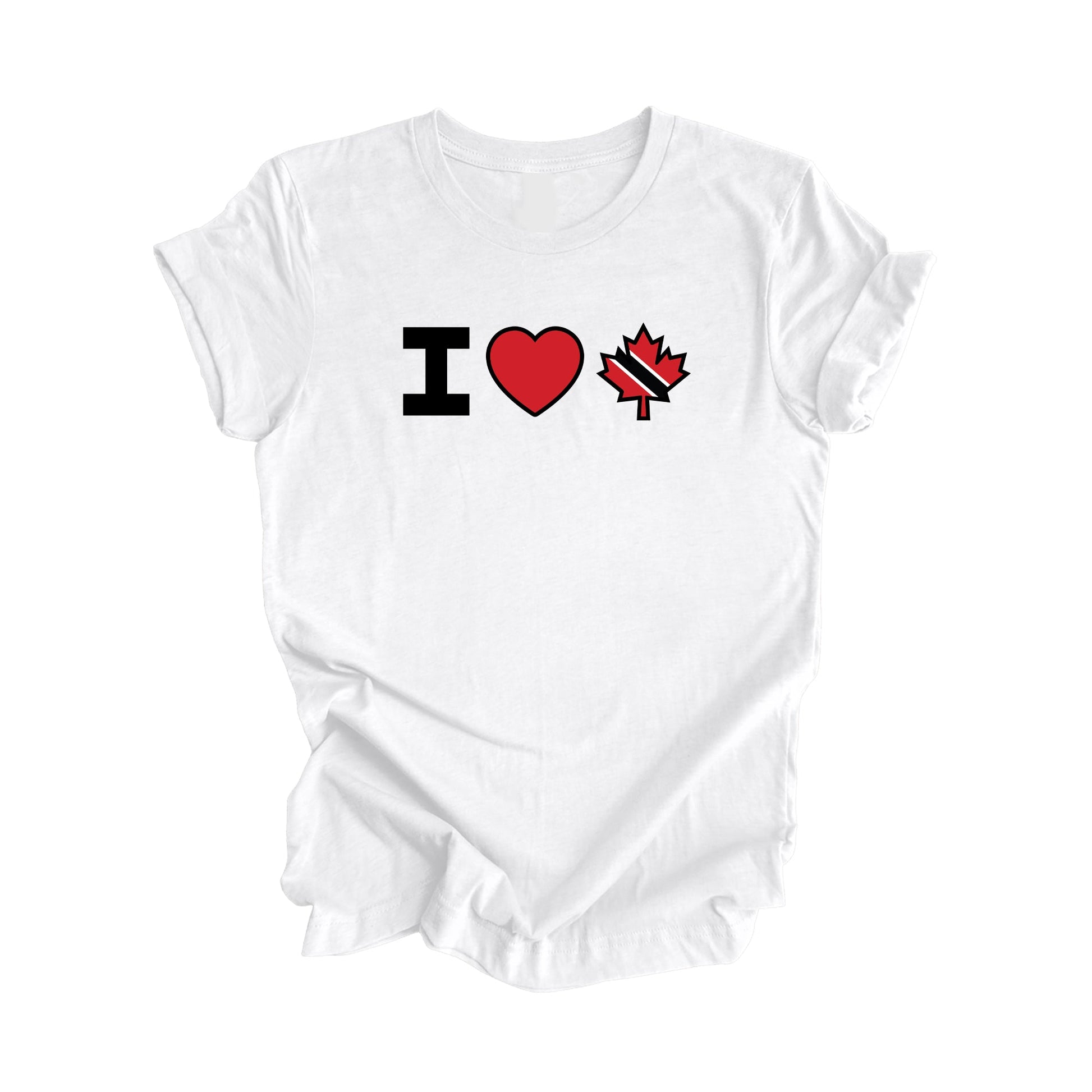 I Love Canada - Maple Leaf - Trinidad & Tobago - Unisex Jersey Short Sleeve Tee