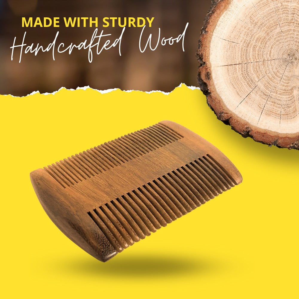 SoulSplitter Dual-Sided Beard Comb – Premium Grooming Comb for Detangling & Styling