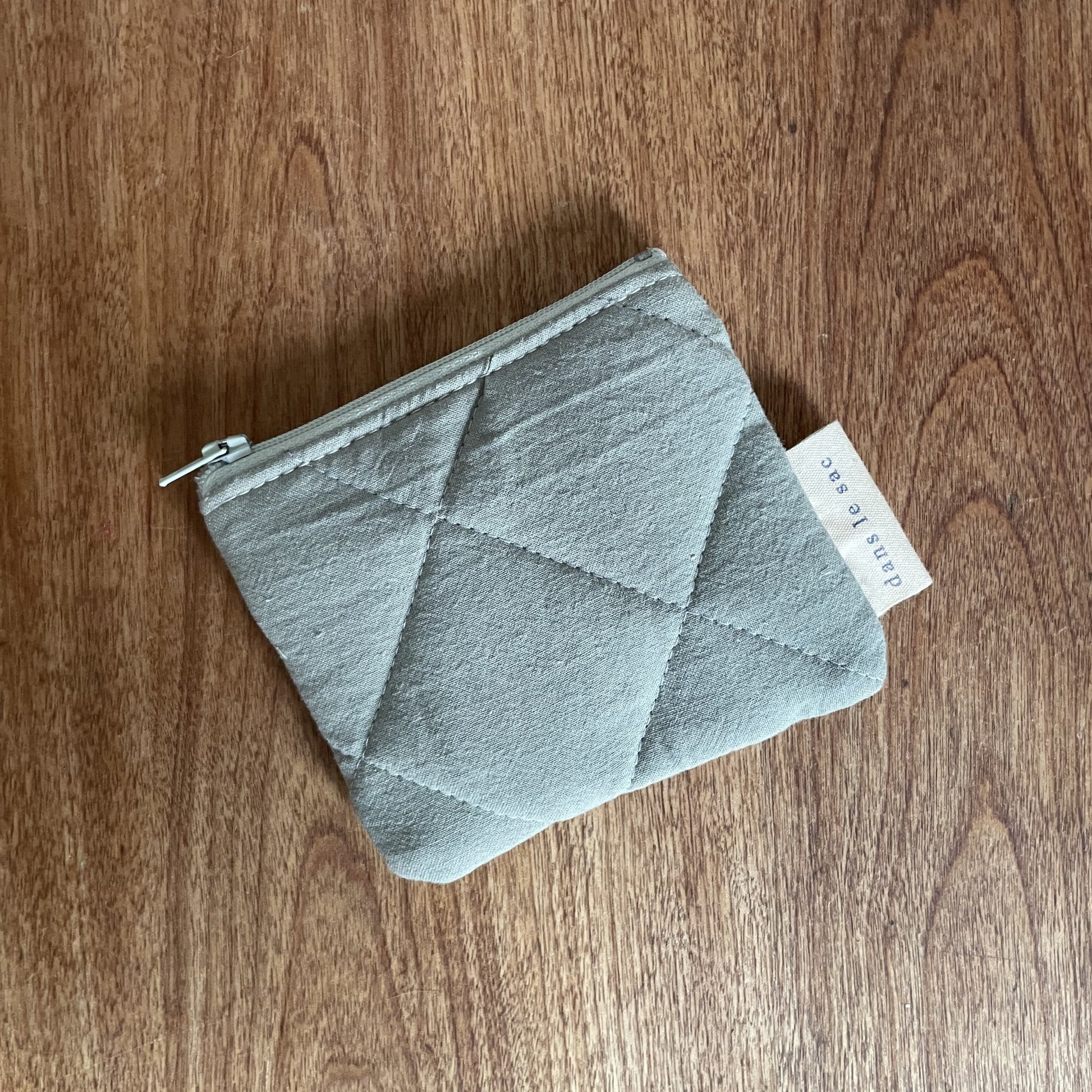 Quilted cotton change purse