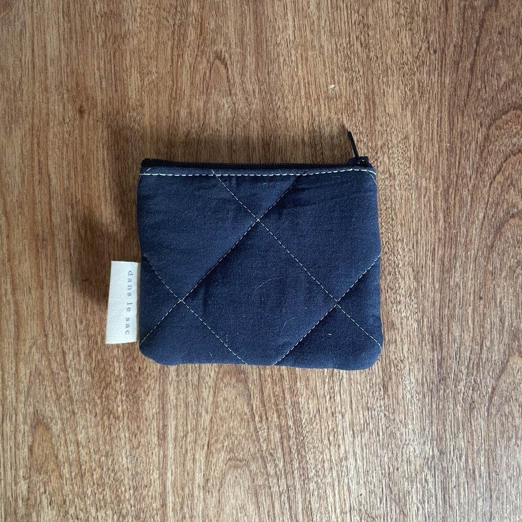 Quilted cotton change purse