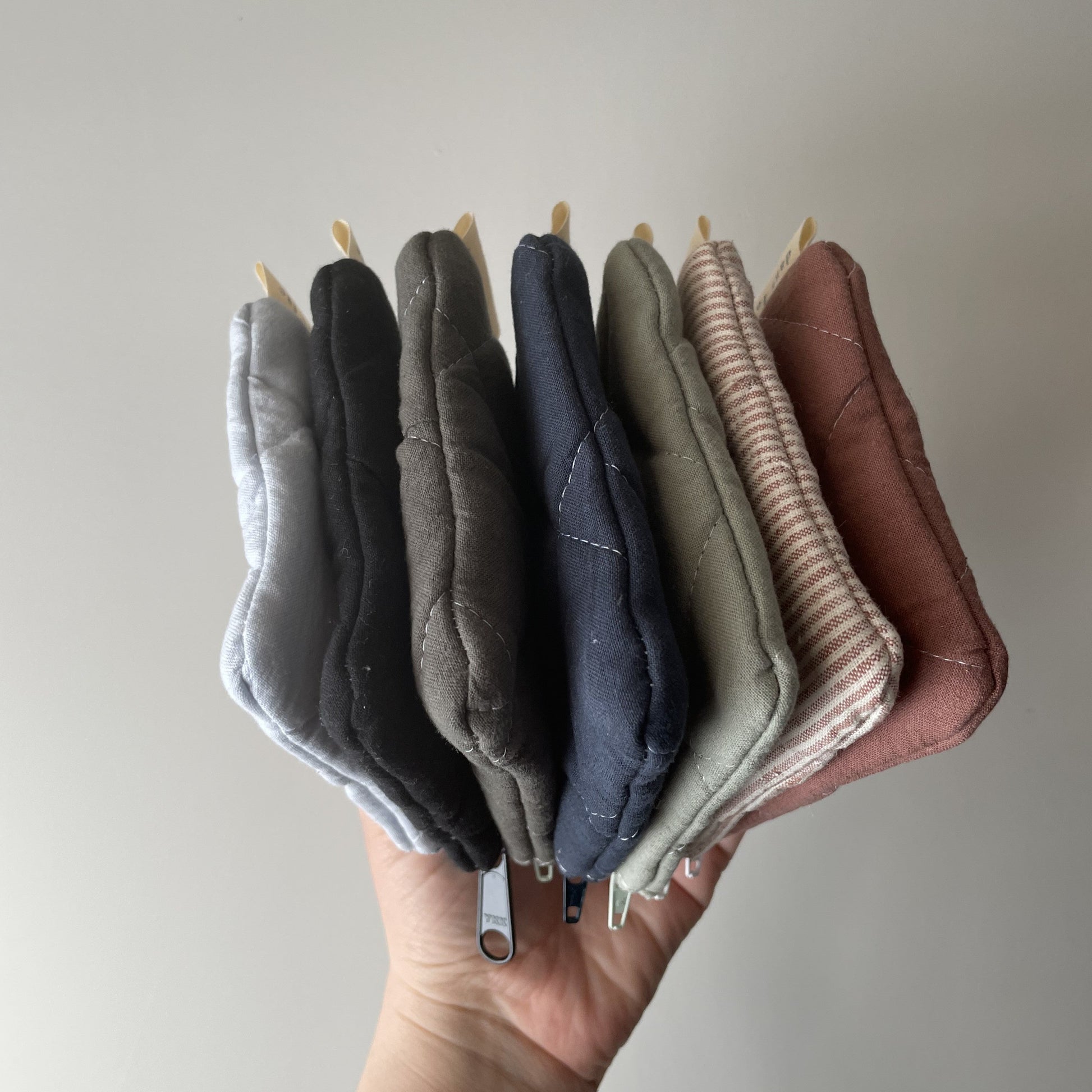 Quilted cotton change purse