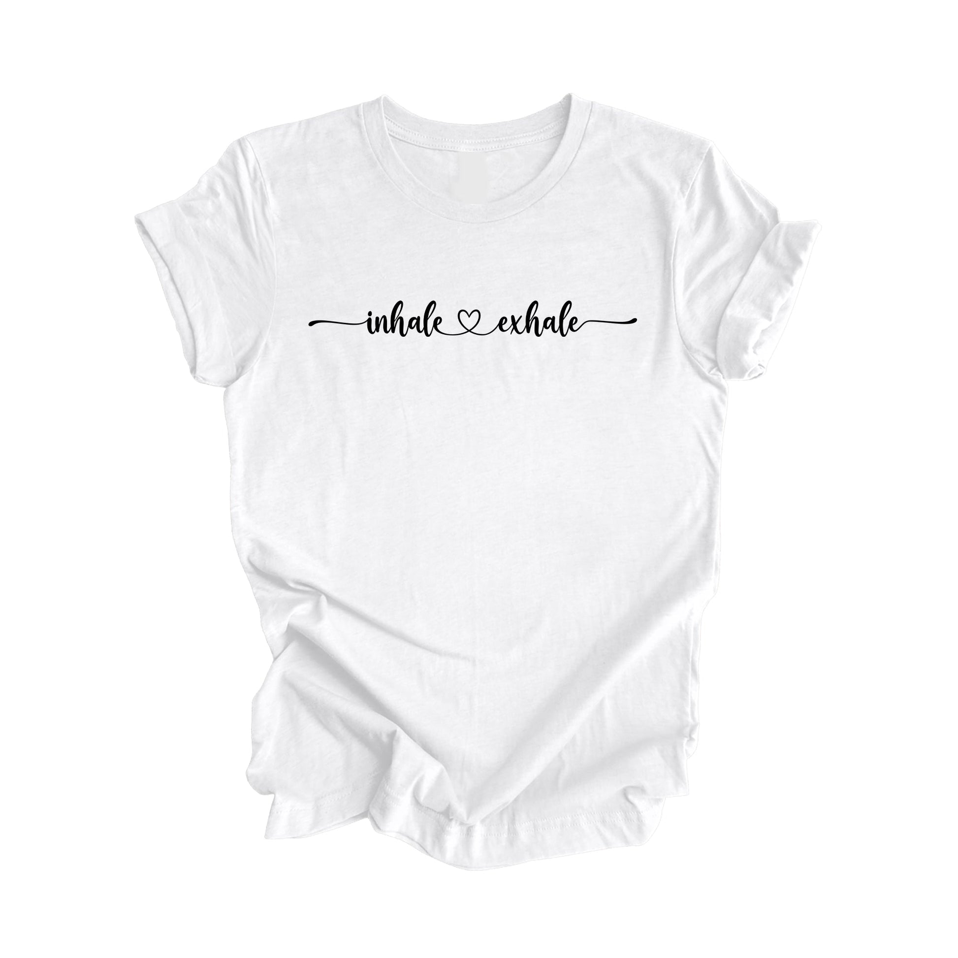 Inhale Exhale - Yoga Gift, Meditation Shirt, Yoga T-shirt, Yoga Lover Gift, Yoga Teacher Shirt, Wellness Shirt, Self Care Shirt - Inspired X