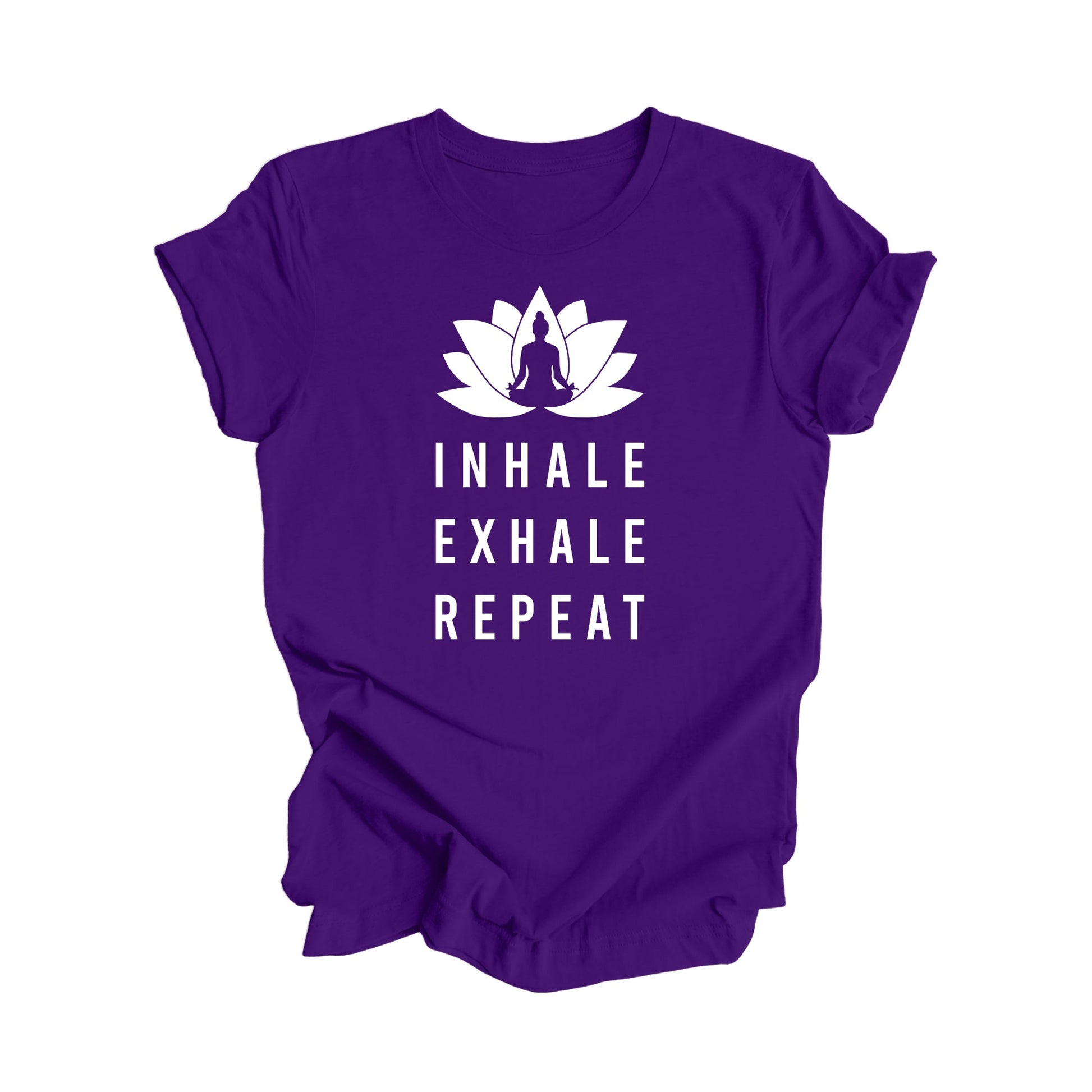 Inhale Exhale Repeat - Yoga Gift, Meditation Shirt, Yoga T-shirt, Yoga Lover Gift, Yoga Teacher Shirt, Wellness Shirt, Self Care Shirt - Inspired X
