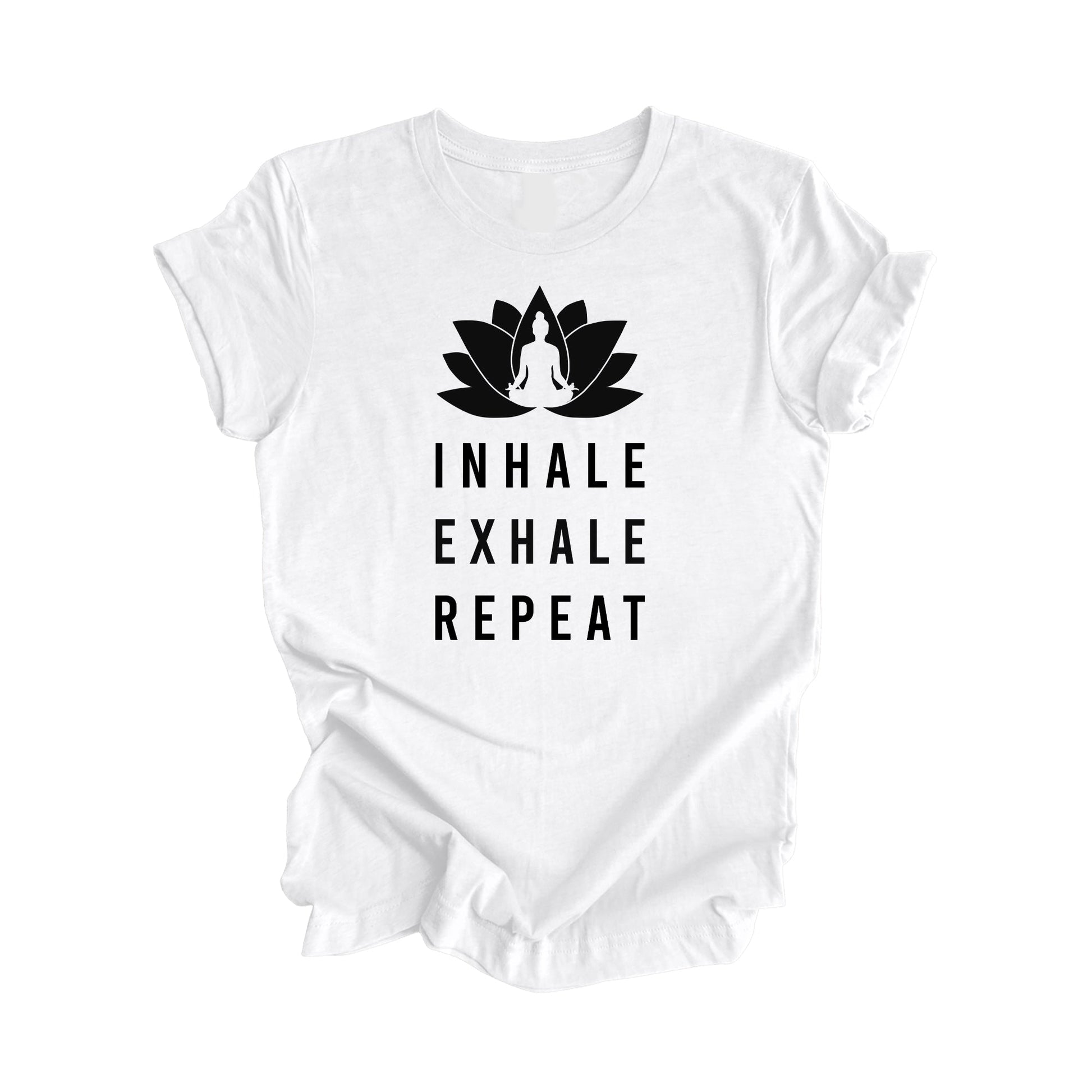Inhale Exhale Repeat - Yoga Gift, Meditation Shirt, Yoga T-shirt, Yoga Lover Gift, Yoga Teacher Shirt, Wellness Shirt, Self Care Shirt - Inspired X