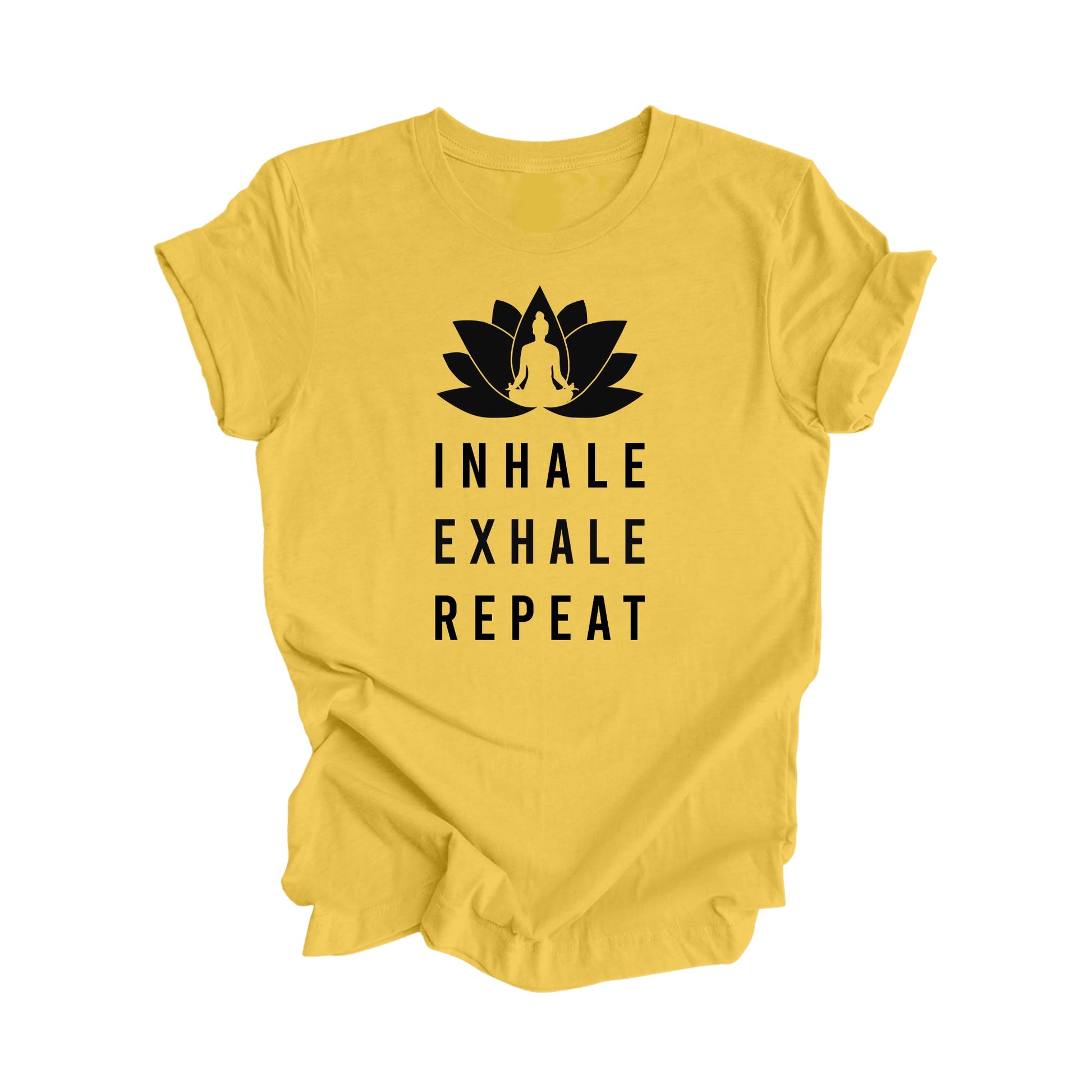 Inhale Exhale Repeat - Yoga Gift, Meditation Shirt, Yoga T-shirt, Yoga Lover Gift, Yoga Teacher Shirt, Wellness Shirt, Self Care Shirt - Inspired X