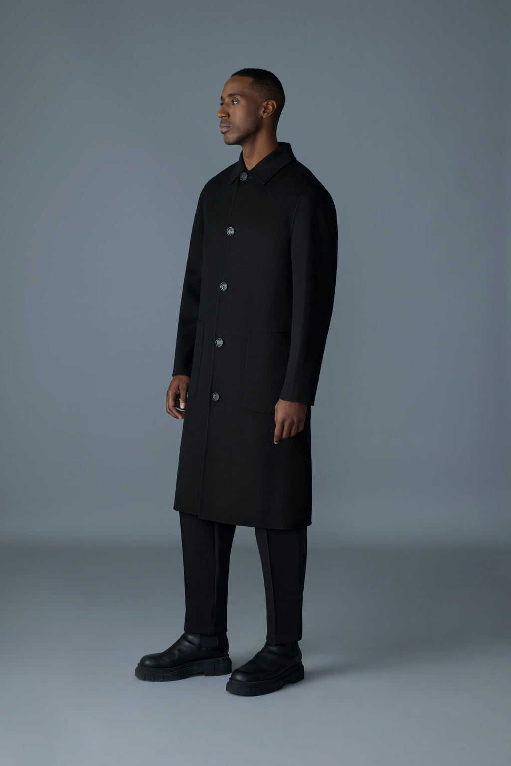 Manteau en laine fait main BECKETT