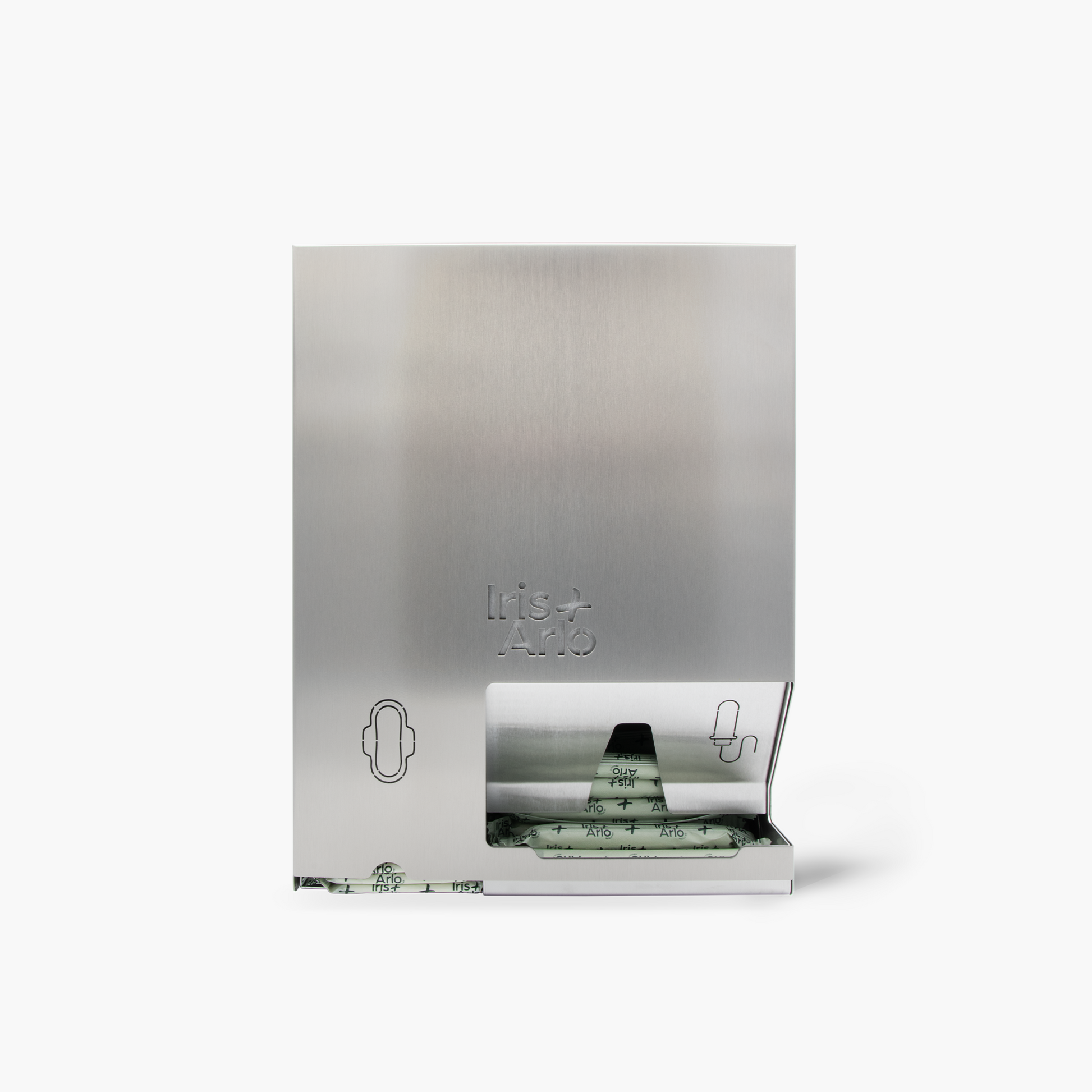 Wall-Mounted Steel Dispenser - Daily Pads & Tampons