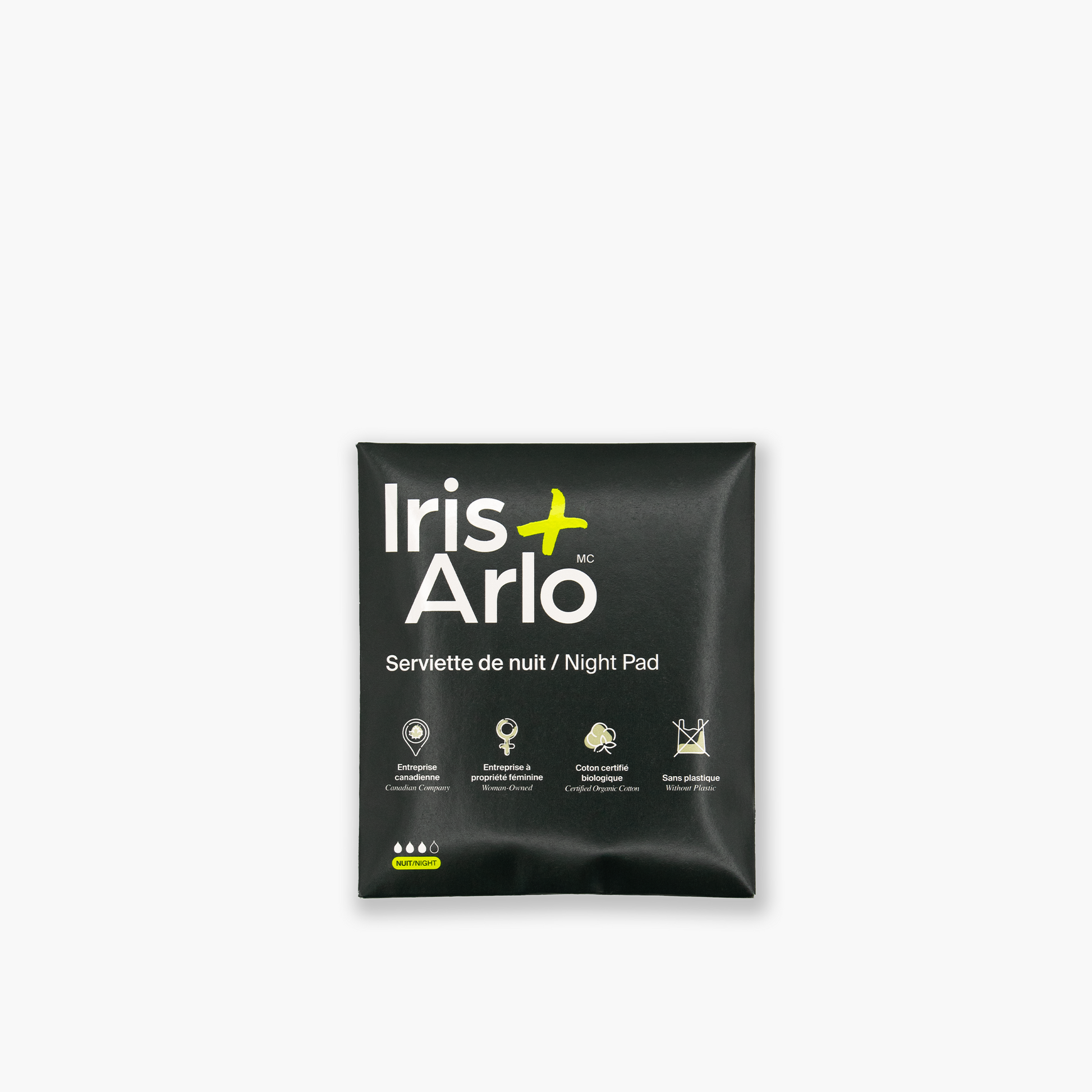 Individual Packets - 100% Organic Cotton Night Pads