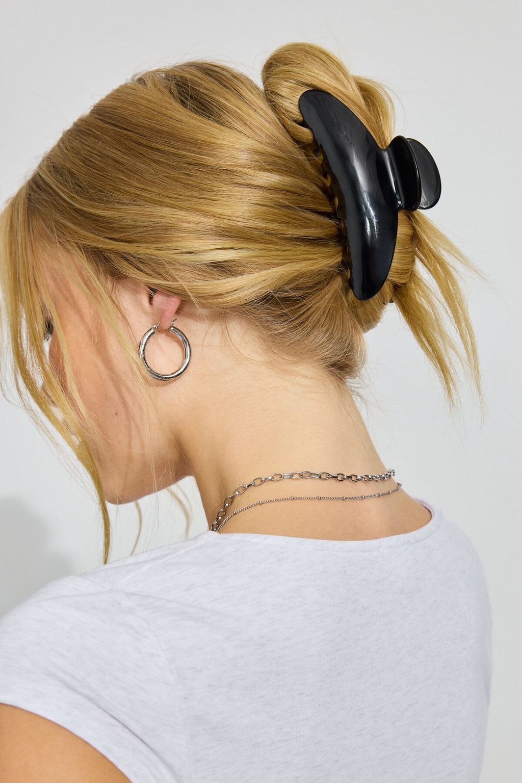 Pince à cheveux arrondie basique