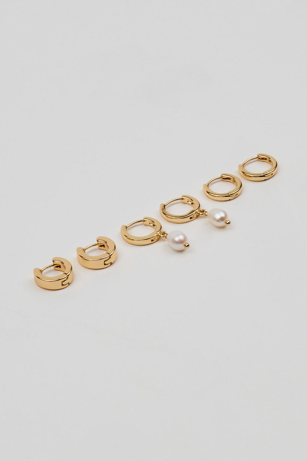 Lot de 3 boucles d'oreilles de fête en perles