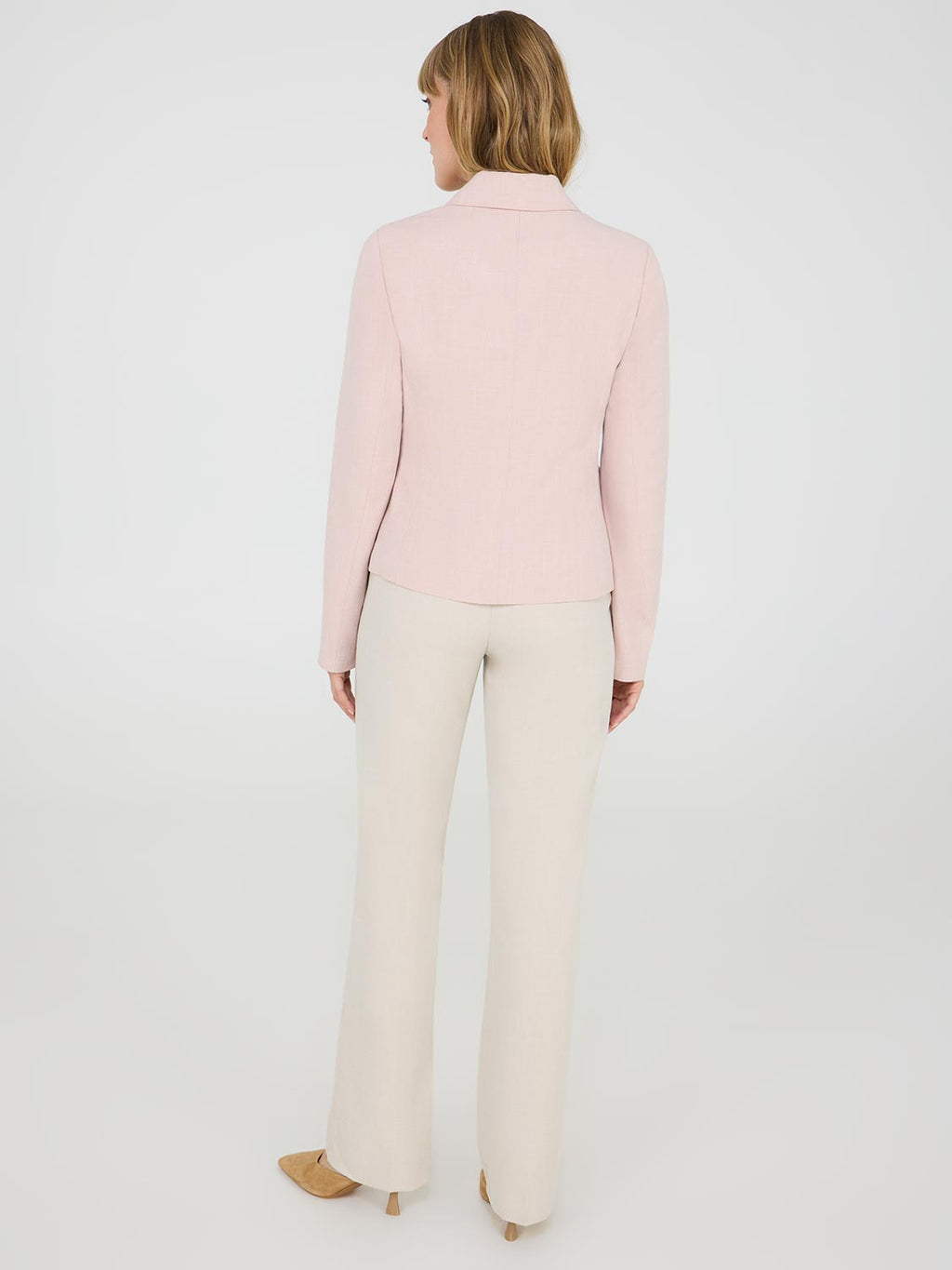 3-Button Notch Collar Blazer