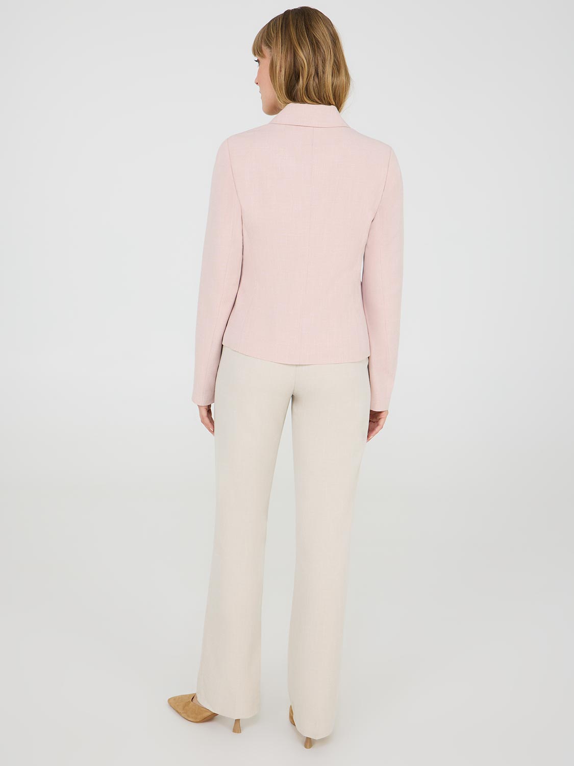 3-Button Notch Collar Blazer
