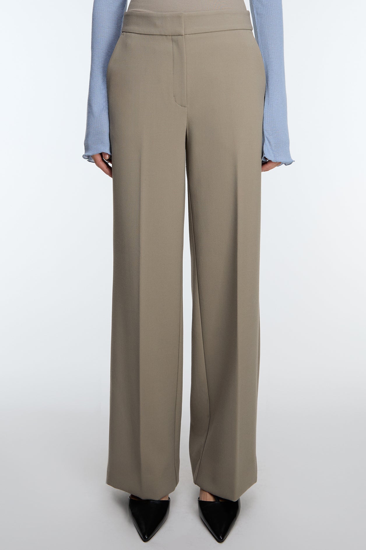 PANTALON DE COSTUME À SUPERPOSITION JUPE