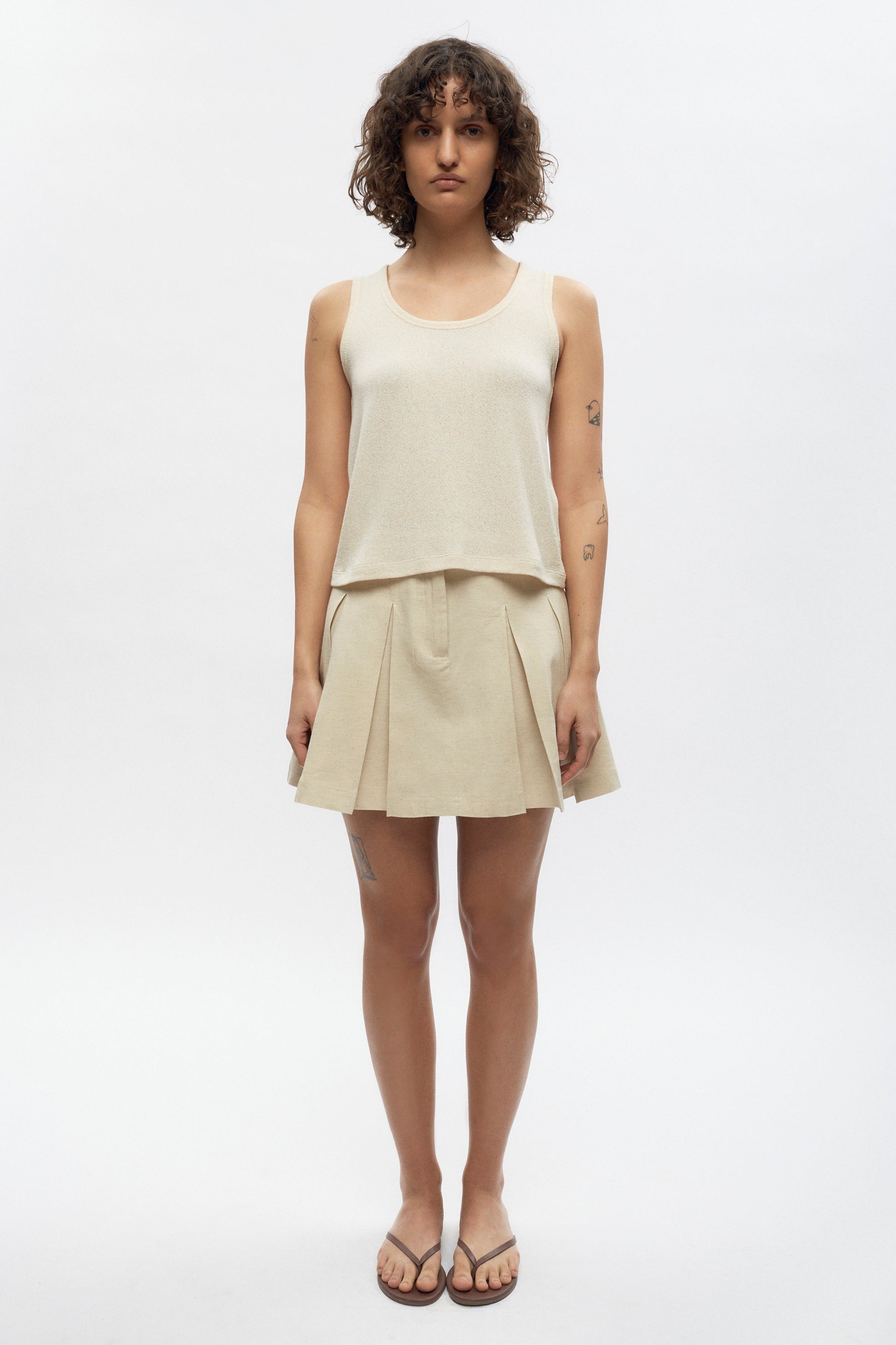 Women's Dendera Twill Pleated Mini