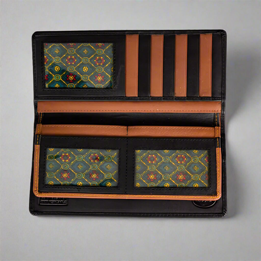 Portefeuille en cuir pour homme JBG International, format poitrine