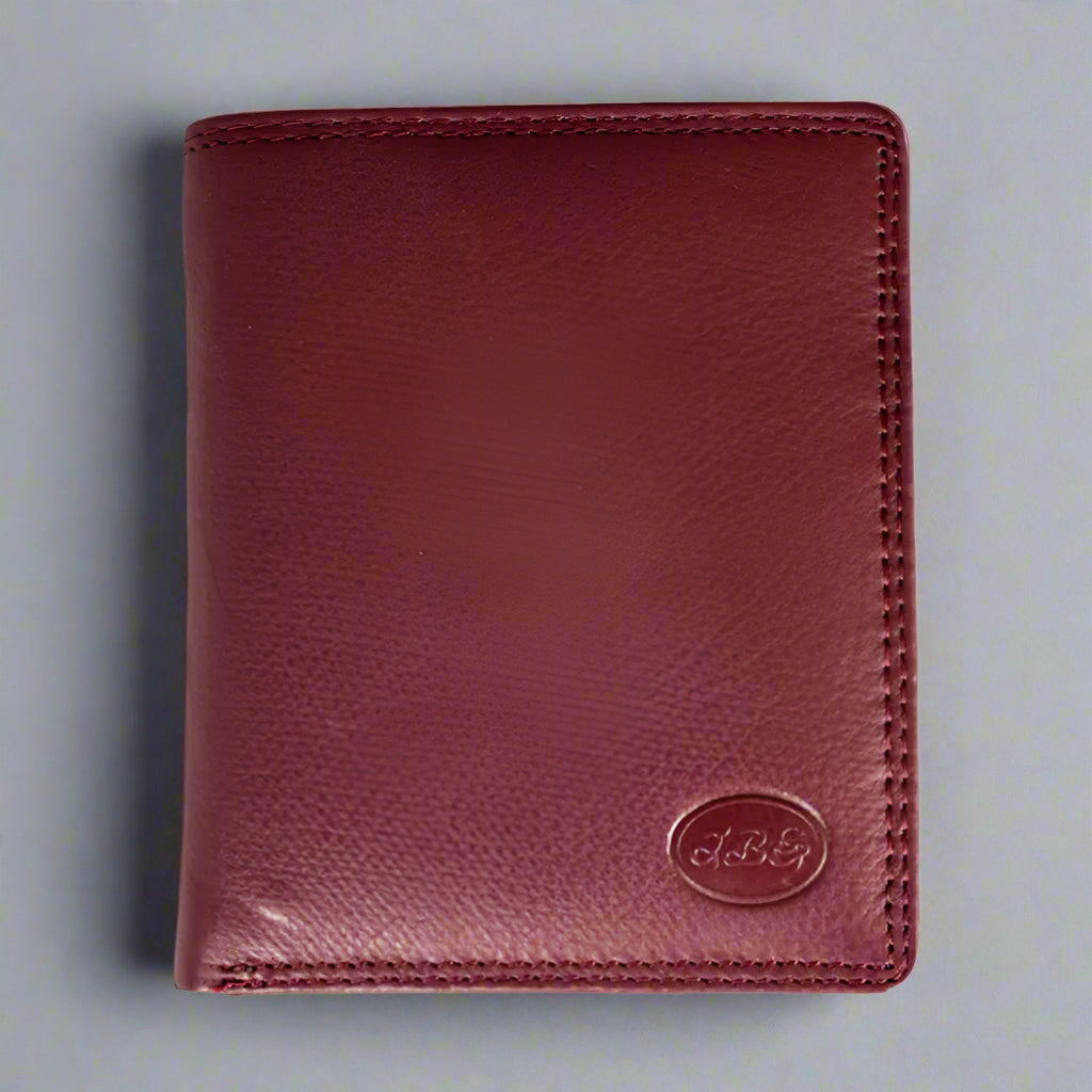 Portefeuille en cuir à rabat pour homme JBG International