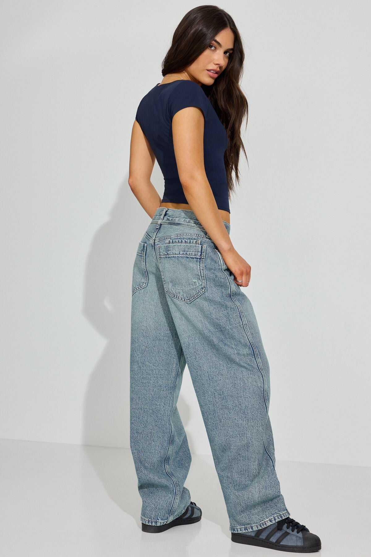 Low Rise Baggy Jeans