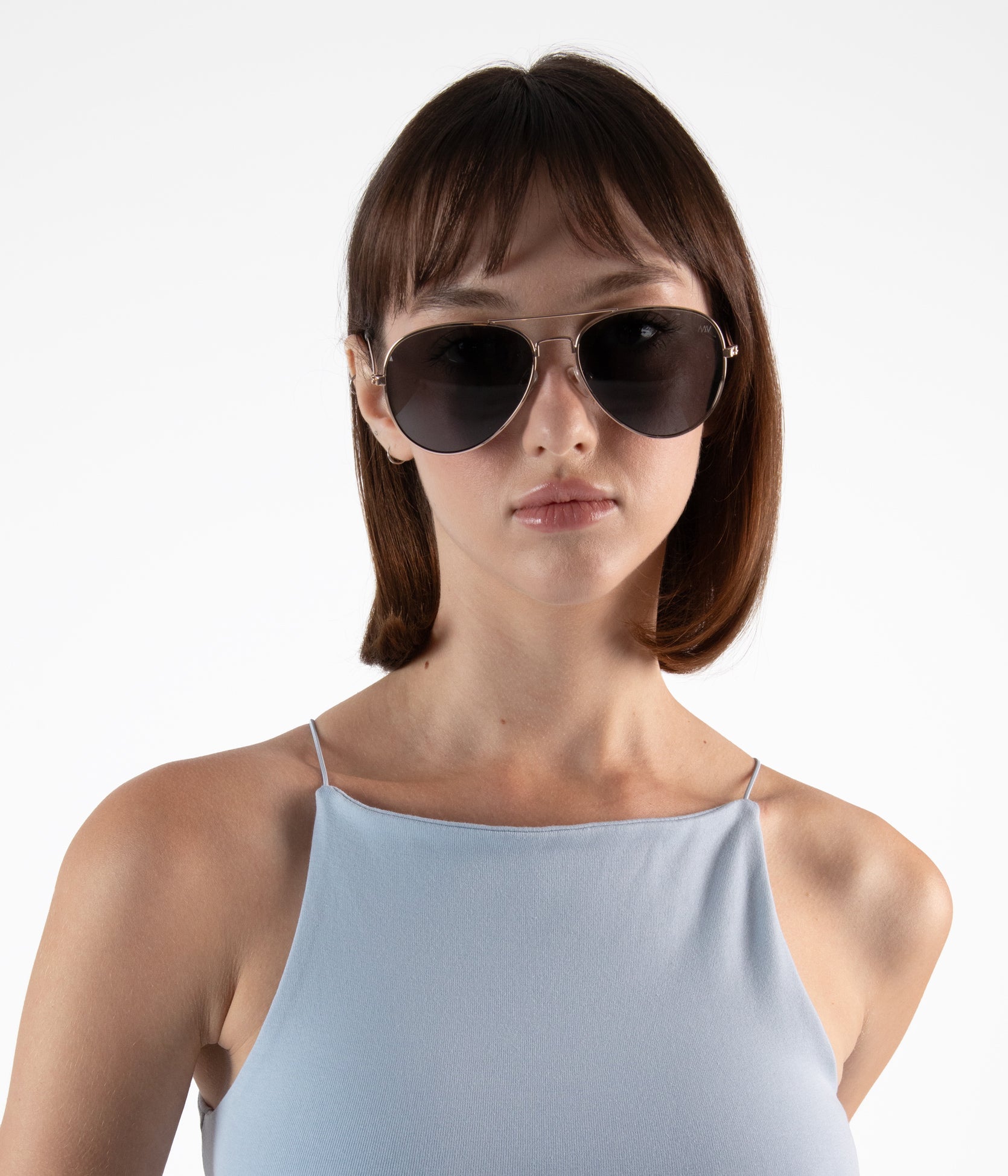 SADIE Metal Aviator Sunglasses