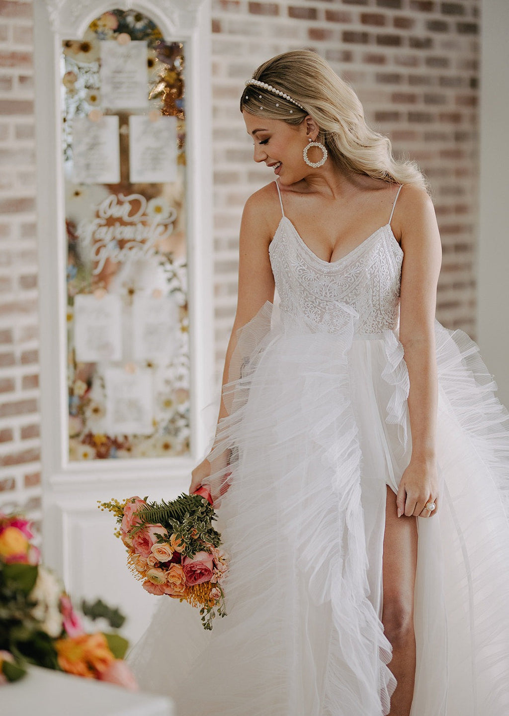 PAULA Pearl Wedding Headband