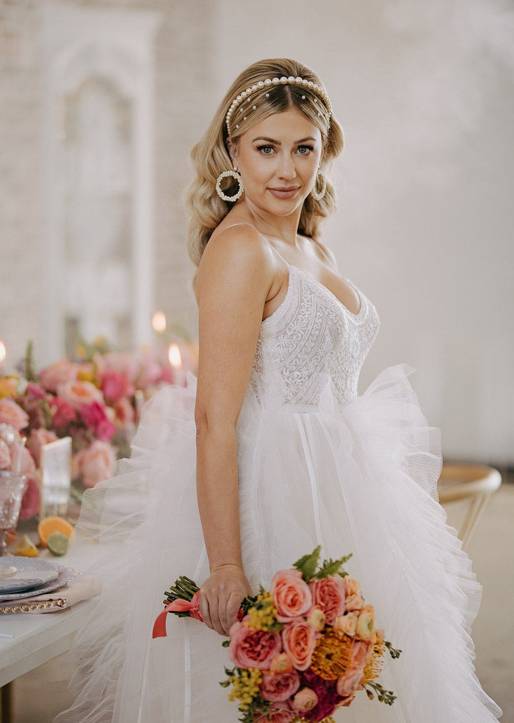 PAULA Pearl Wedding Headband