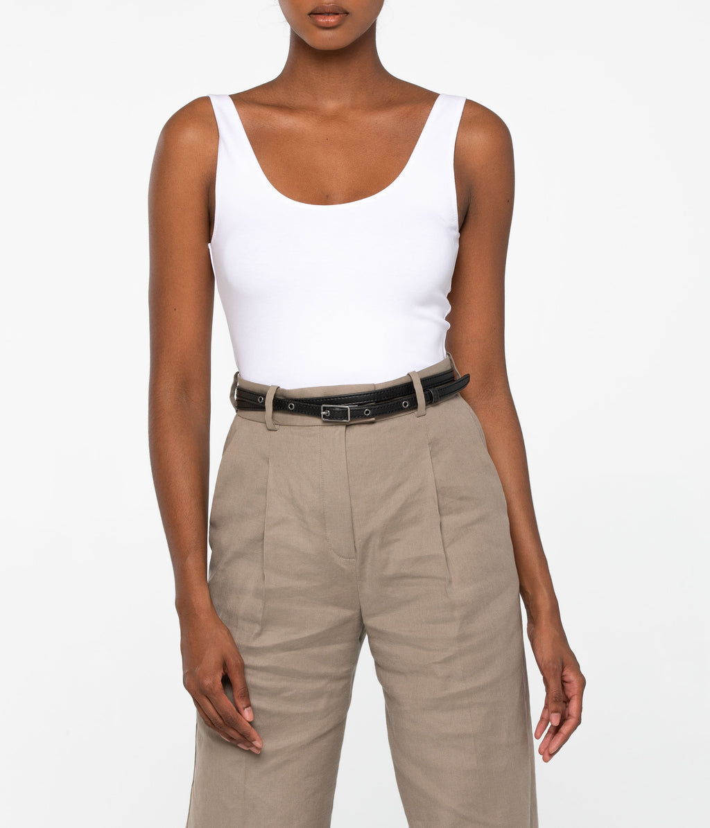 Ceinture fine végétalienne MARION pour femme