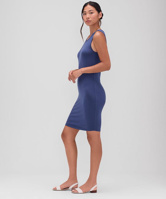 Robe de voyage mini en laine mérinos pour femme