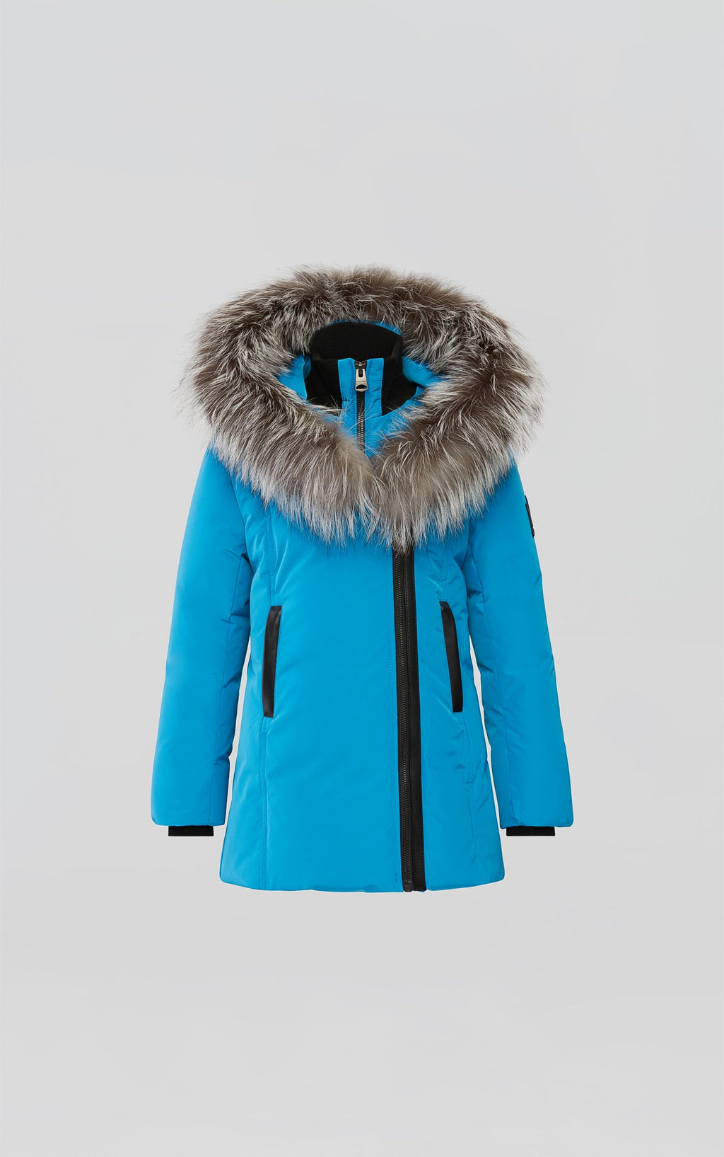 LEELEE Manteau en duvet avec col amovible en renard argenté Signature Mackage pour tout-petits (2-6 ans)