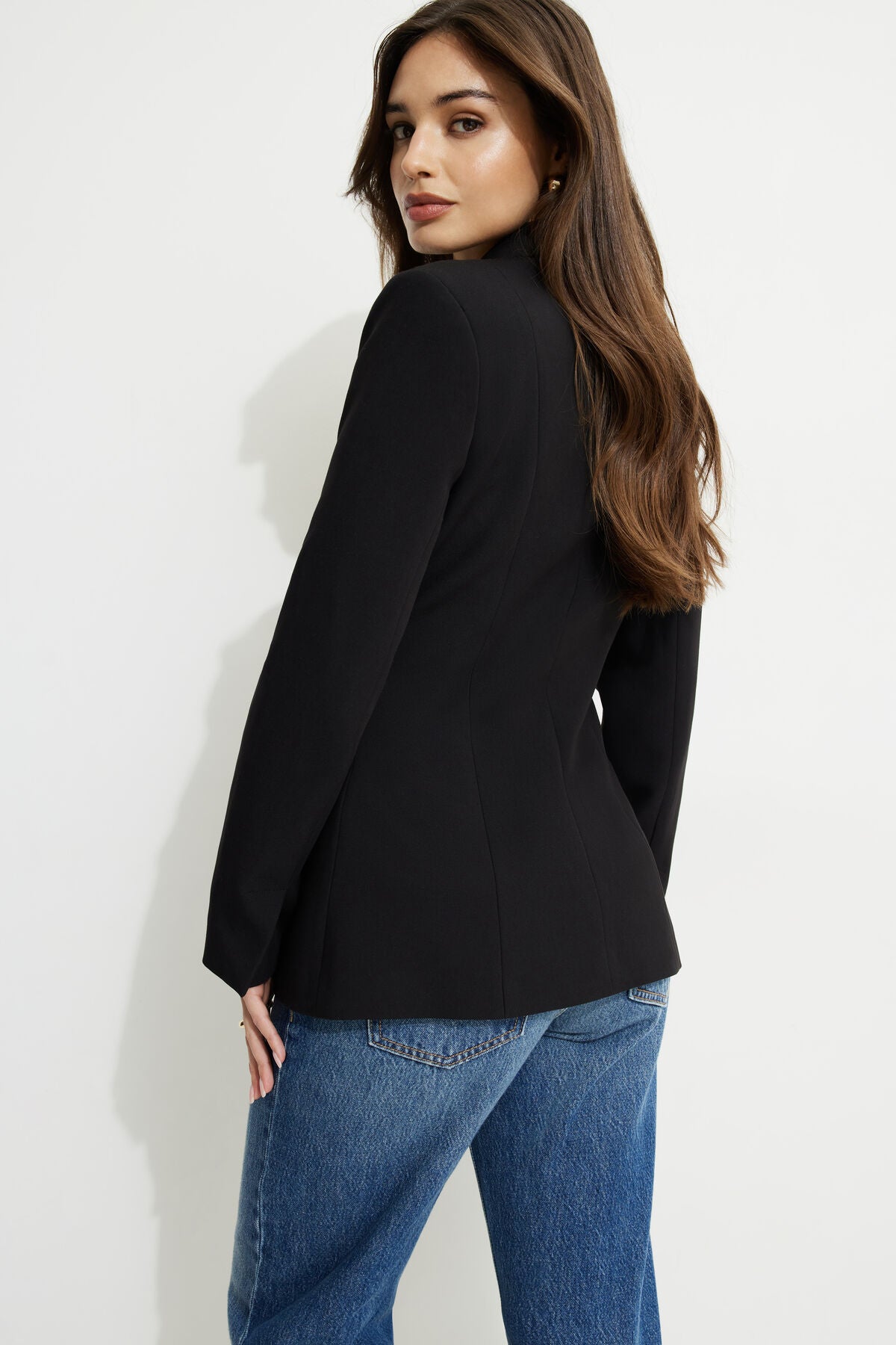 Fitted Single Button Blazer