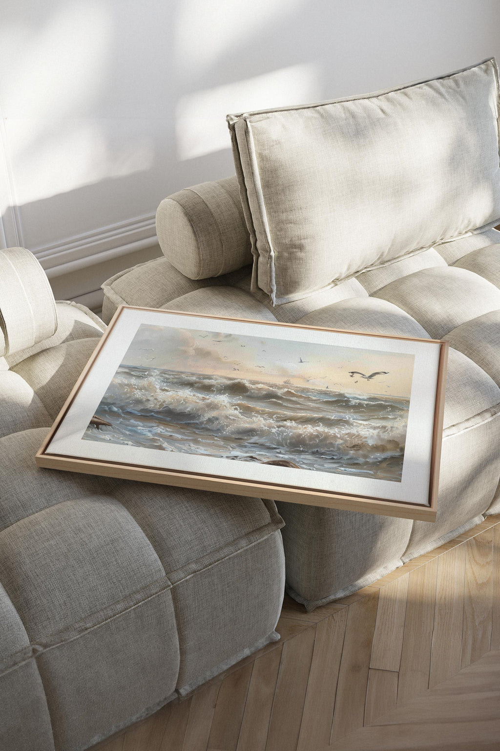 JOURNEY OF WAVES, Stretched Canvas Artwork