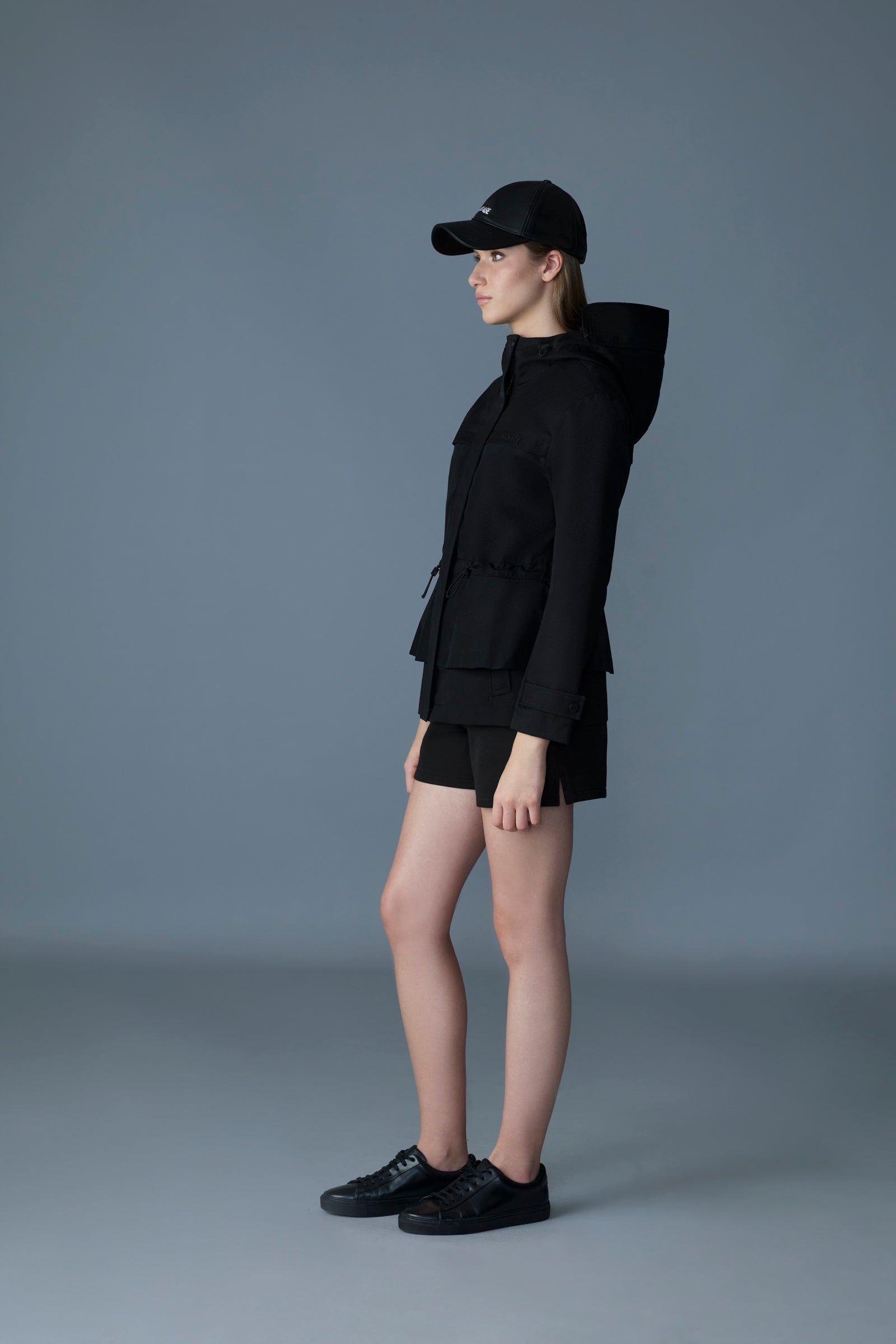 Veste hybride KAORI-LVS avec détail péplum