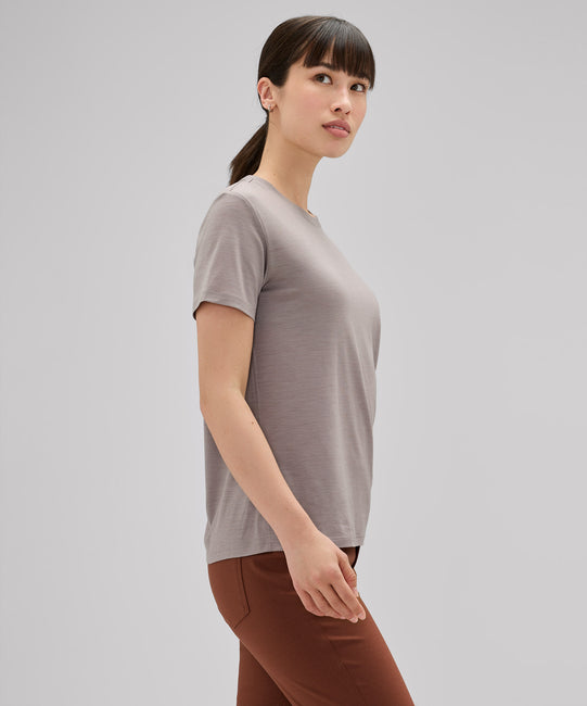 T-shirt ultraléger en laine mérinos pour femme