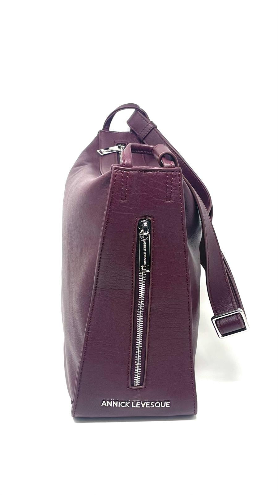 Soft Shoulder Bag, Eggplant, Julie