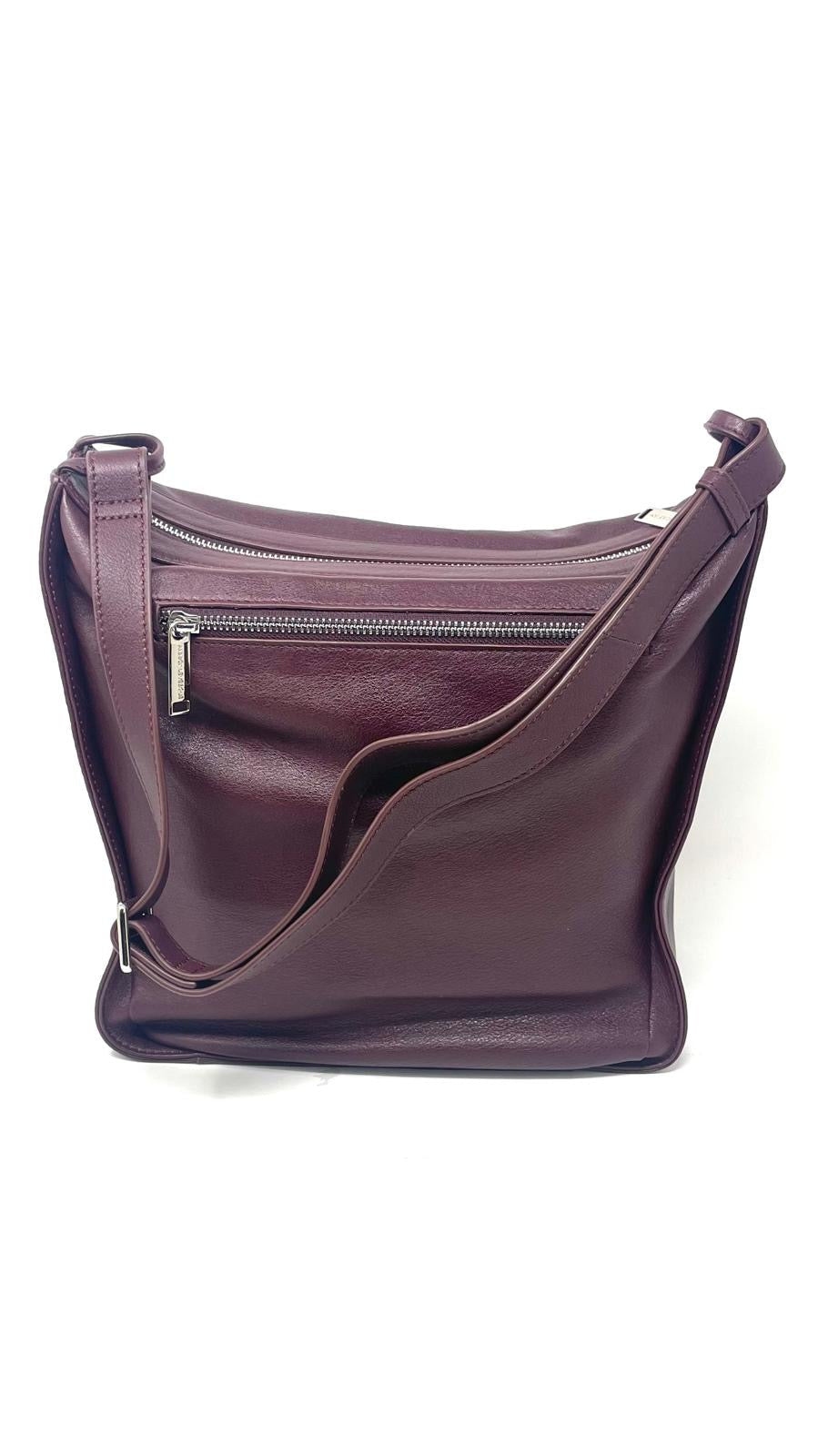 Soft Shoulder Bag, Eggplant, Julie