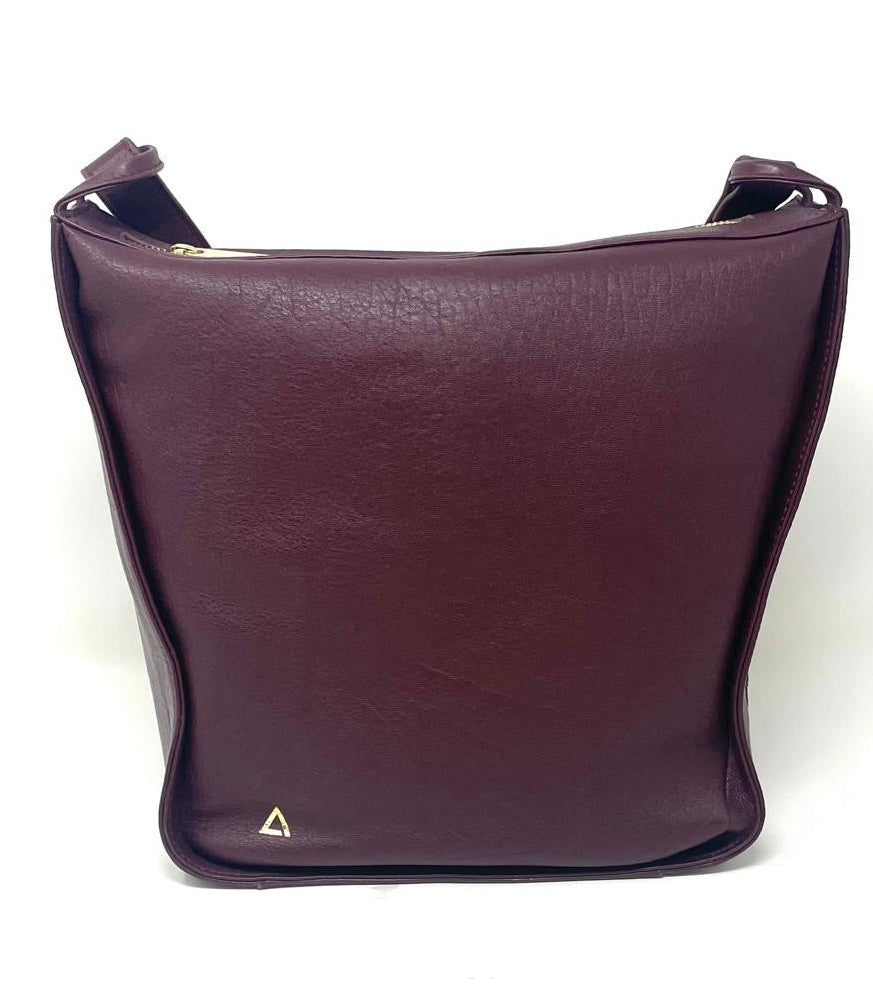 Soft Shoulder Bag, Eggplant, Julie