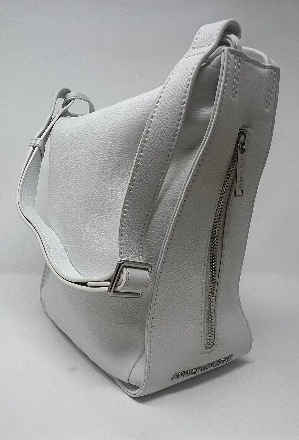 Soft Shoulder Bag, White | Julie